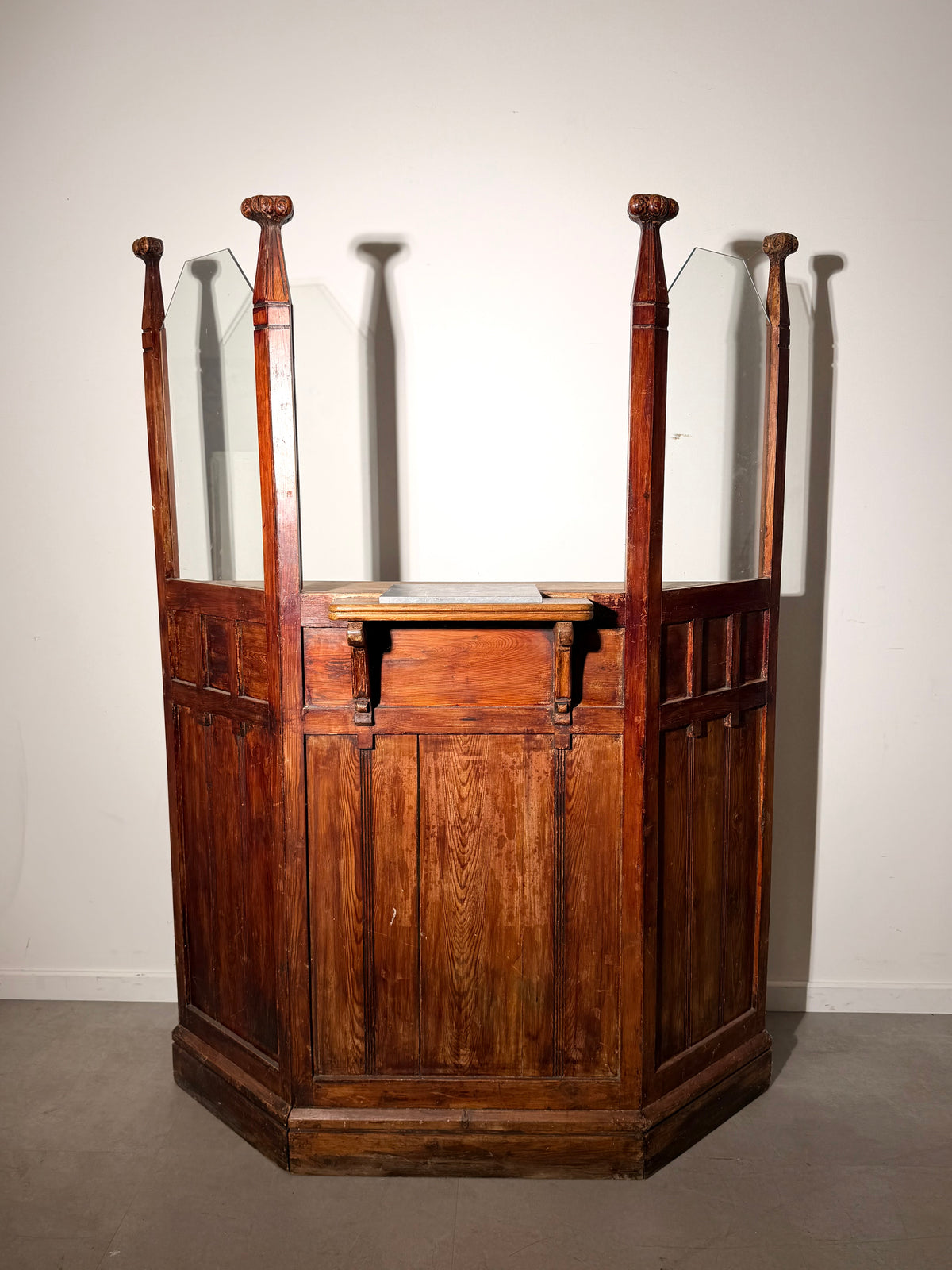 Antique Gothic Revival Shop Counter