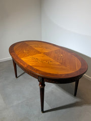 JP Ehalt Louis XVI Style Marquetry Extension Dining Table