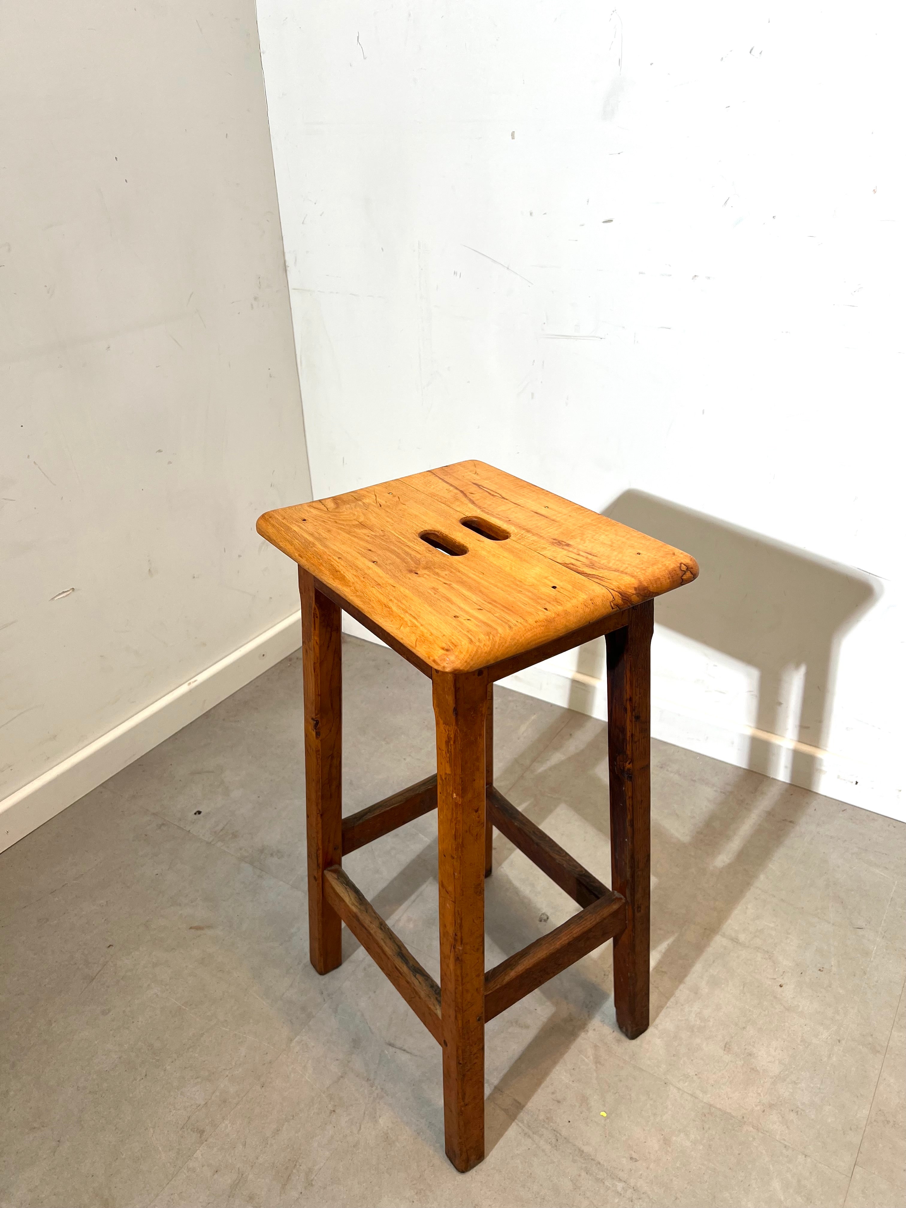 Vintage Wooden Bar Stool