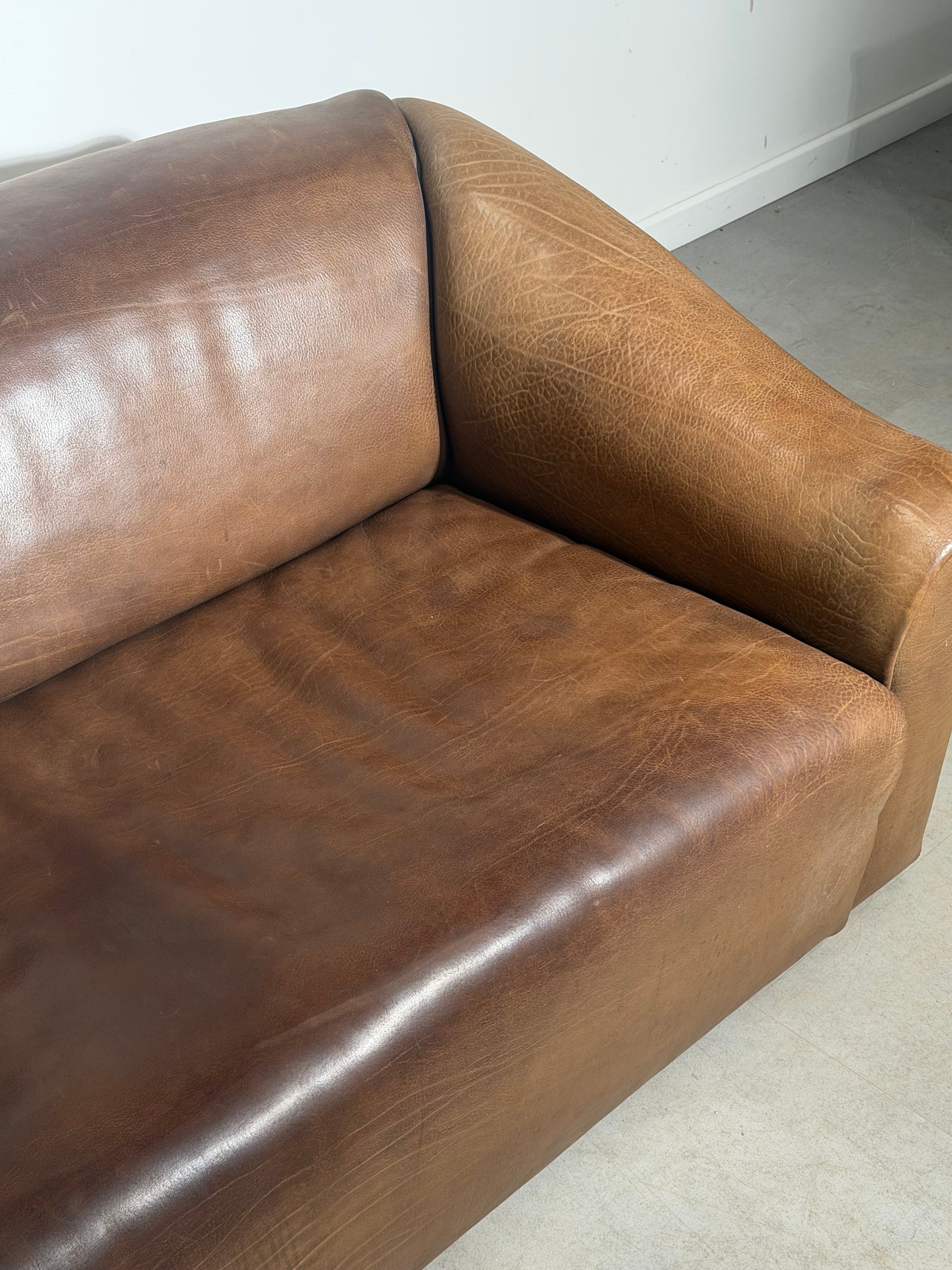 De Sede DS-47 Vintage Leather Sofa – Cognac