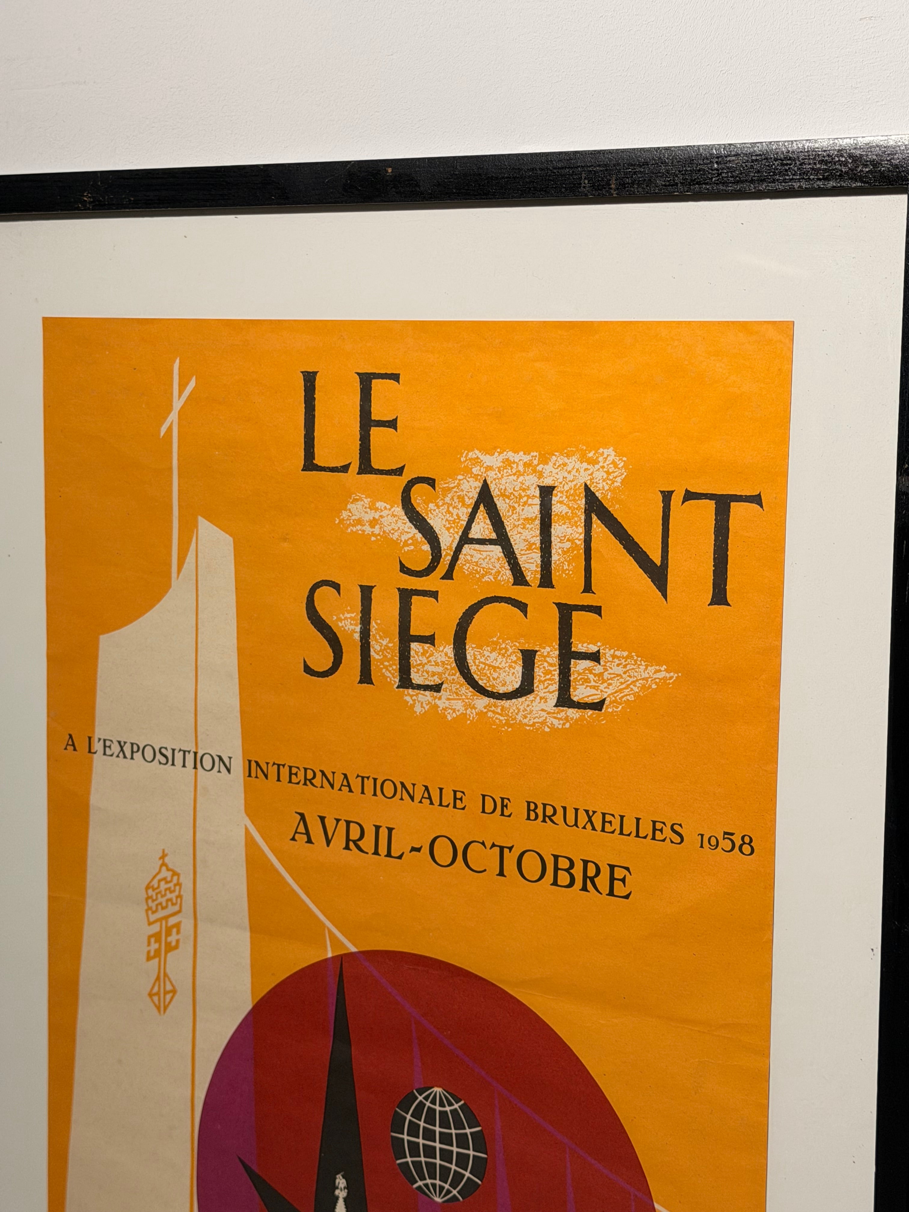 Original Expo 58 “Le Saint-Siège” Poster