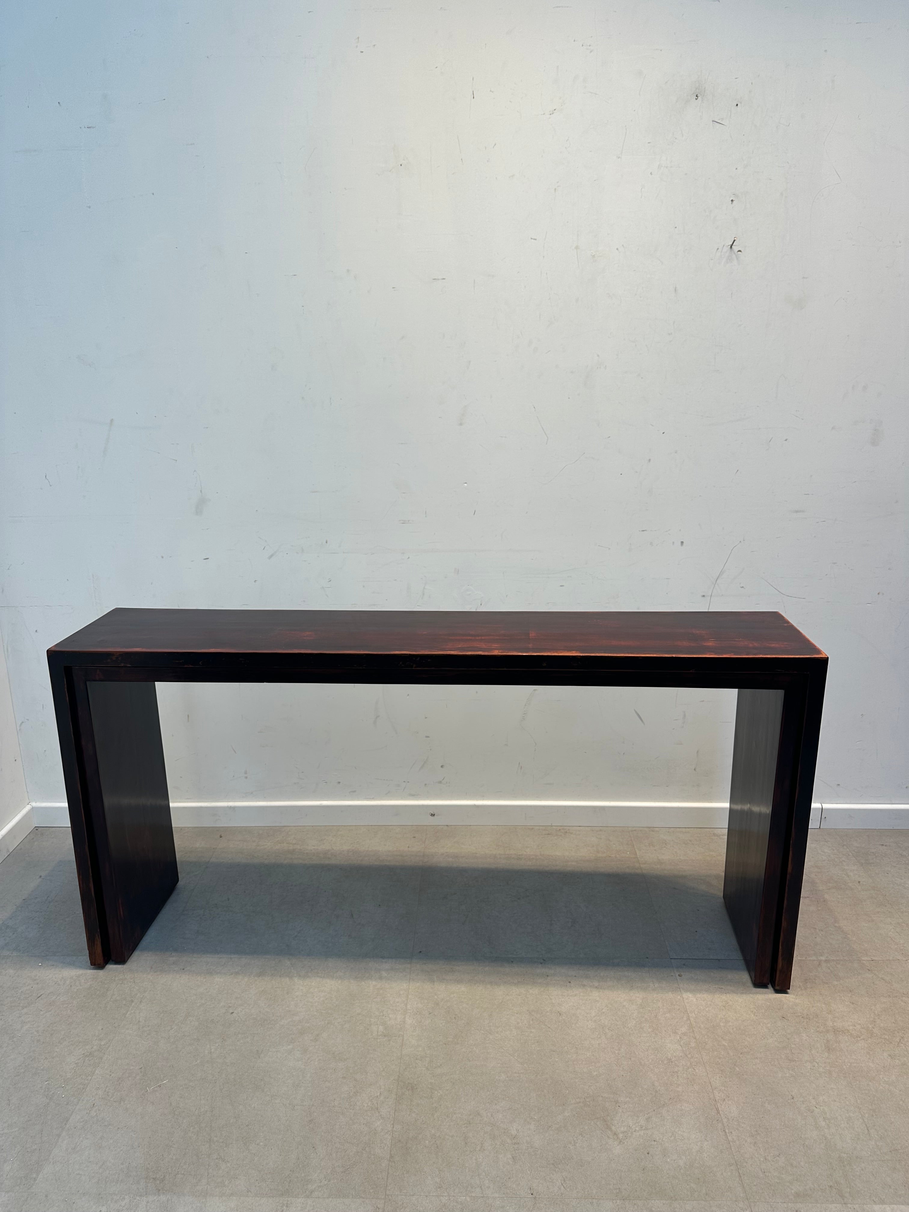 2 Wooden Console Tables