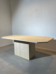 Vintage Travertine Dining Table
