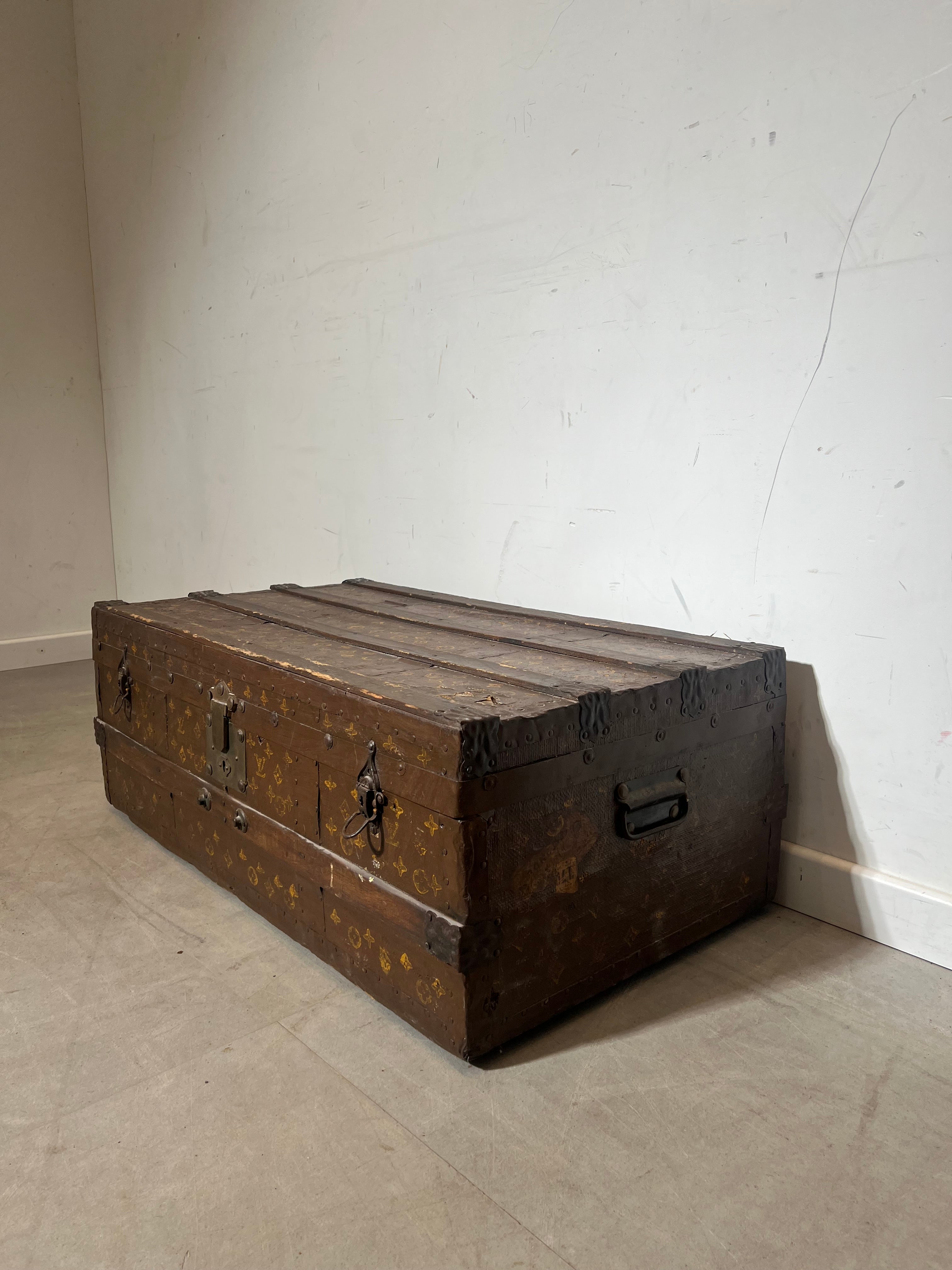 LV Style Suitcase With Monogram