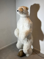 Large Moving Polar Bear with Integrated Bluetooth Speaker