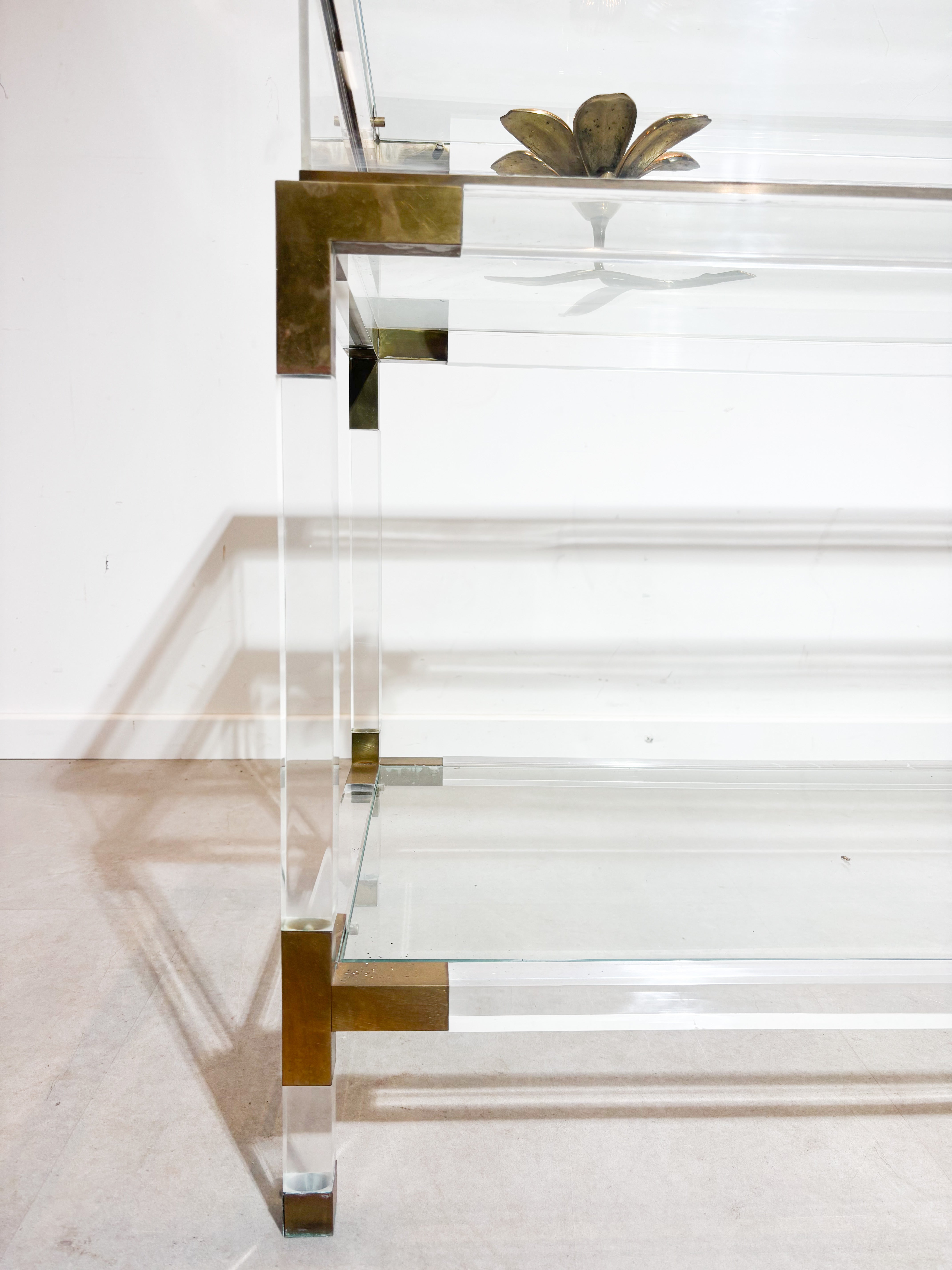 1970’s Lucite Sliding Display Cabinet