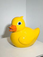 XL Decorative Duck Sculpture – Yellow Polyester & Fiberglass – Outdoor/Indoor – 65 cm
