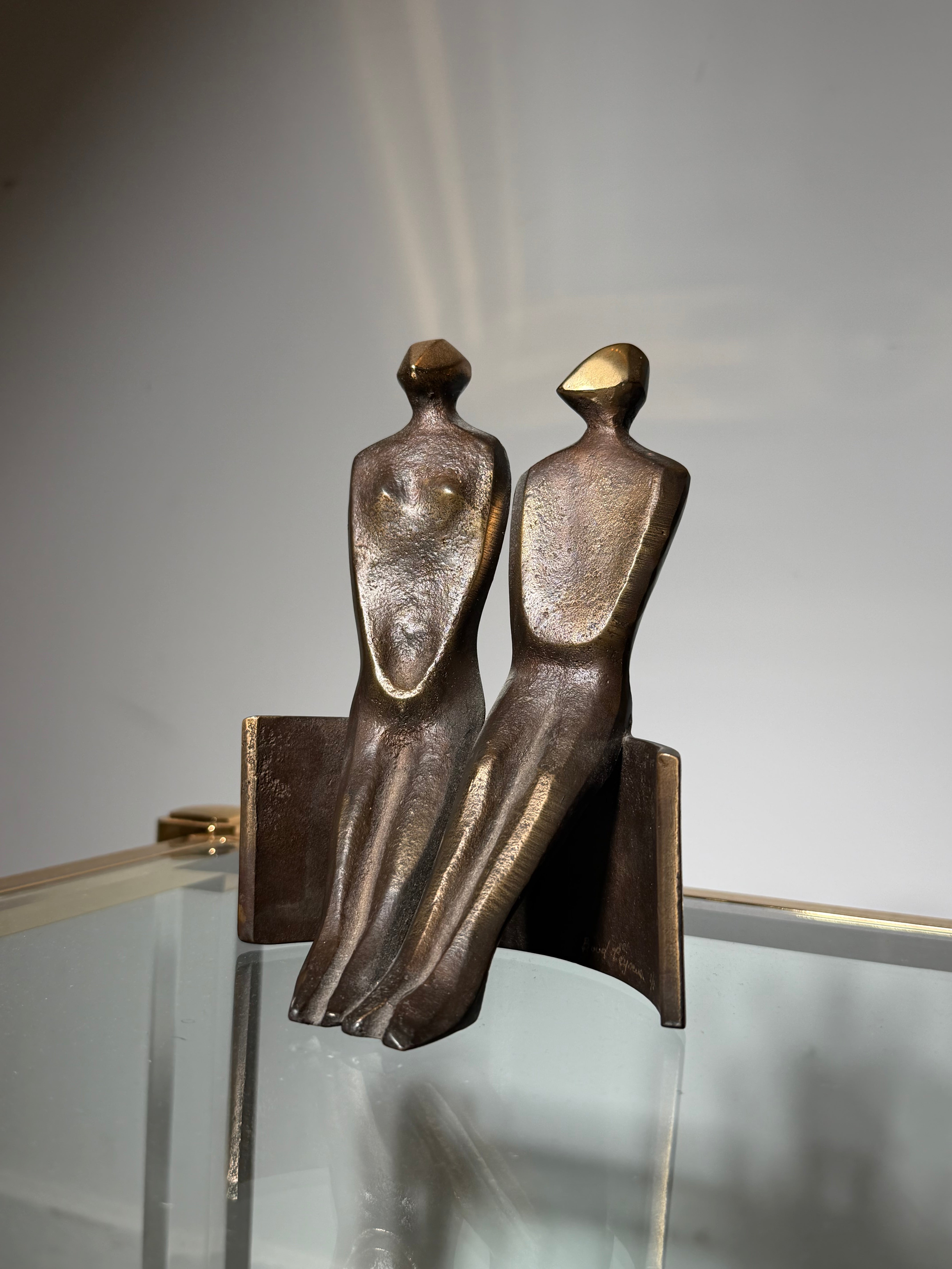 Boud Ceysens – Abstract Bronze Sculpture “Couple” (Edition 2/2)