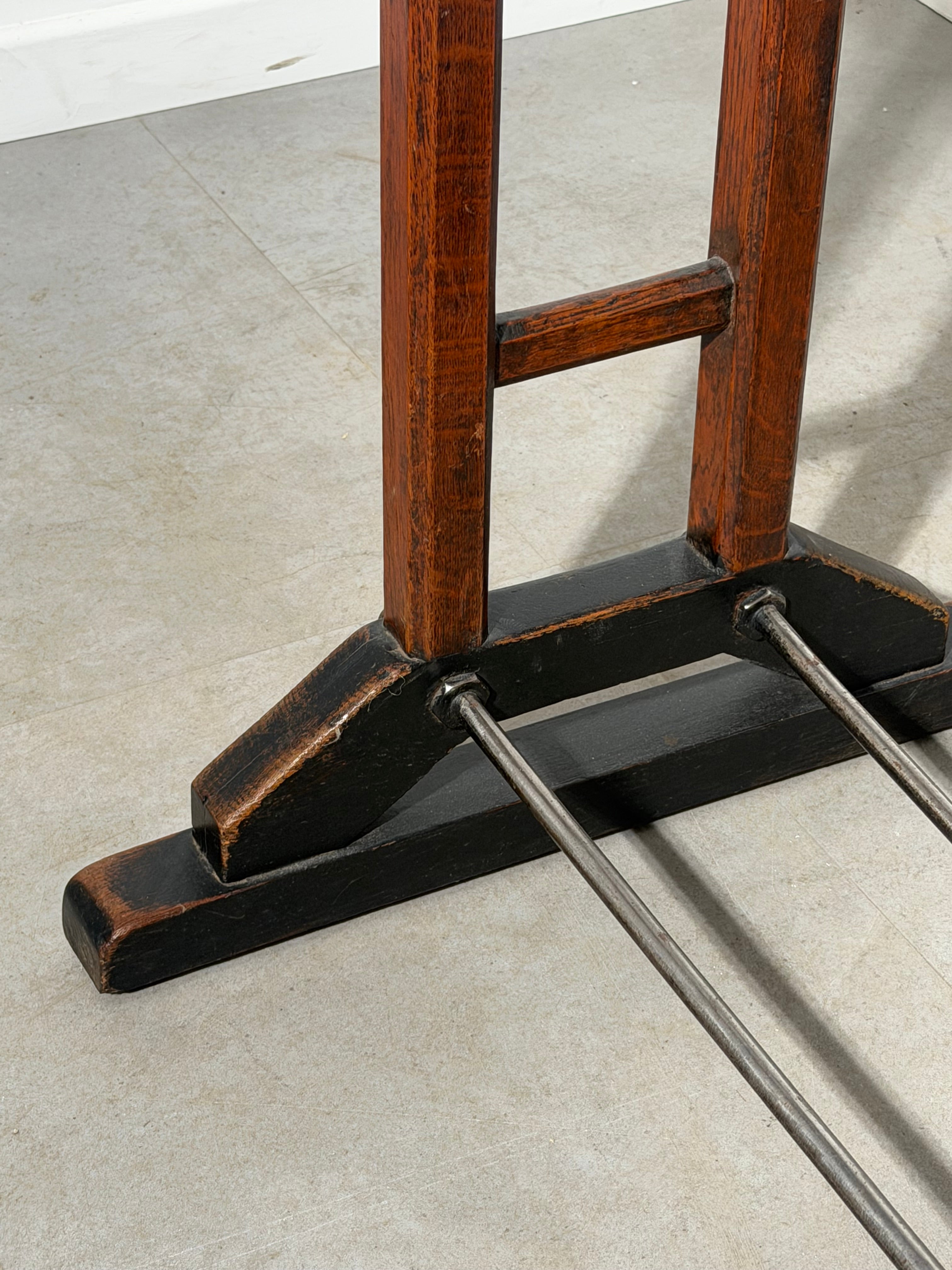Antique Pub Table with Marble Top