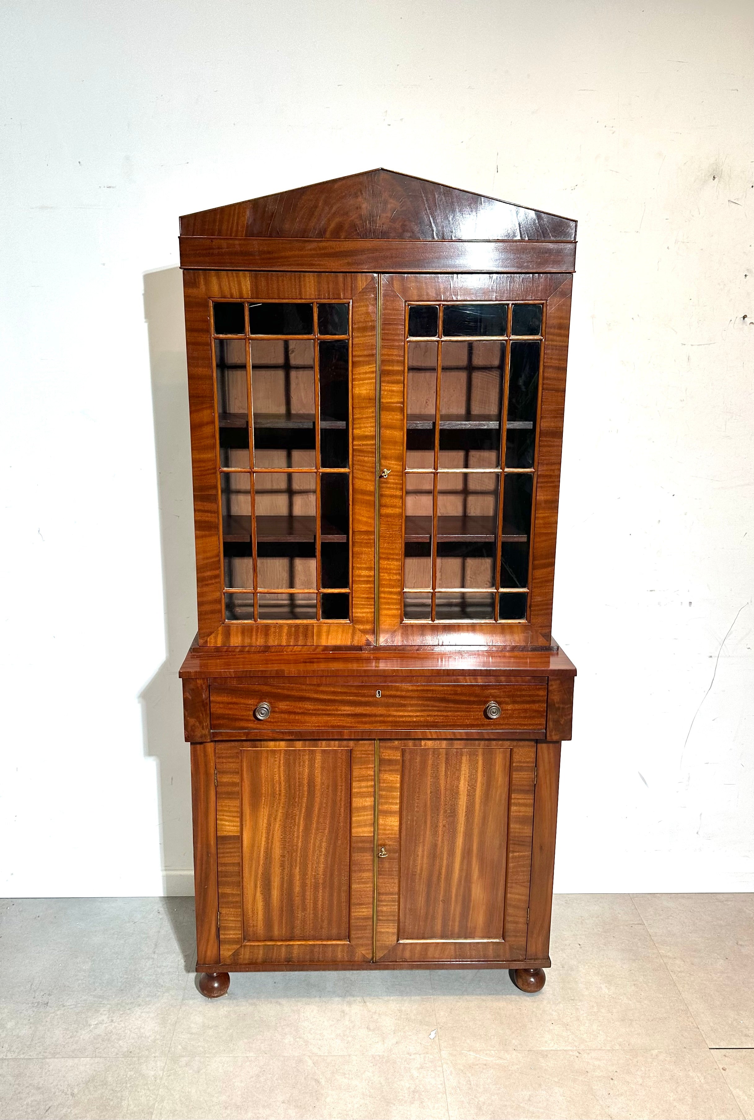 Antique Mahogany Display Cabinet