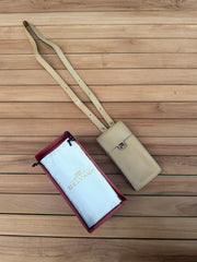 Vintage Delvaux “Deux” Leather Phone Bag