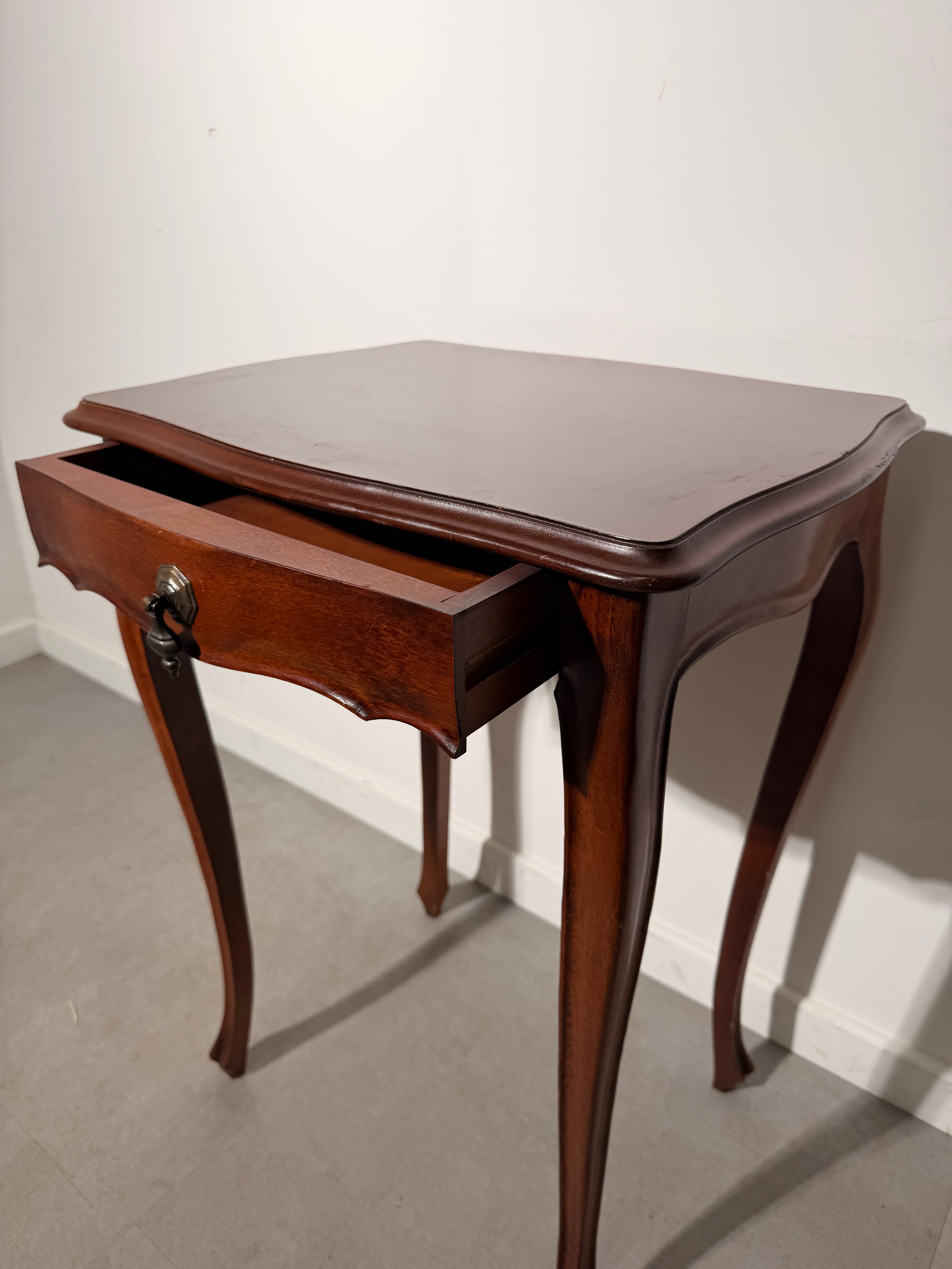 Antique Side Table with Drawer