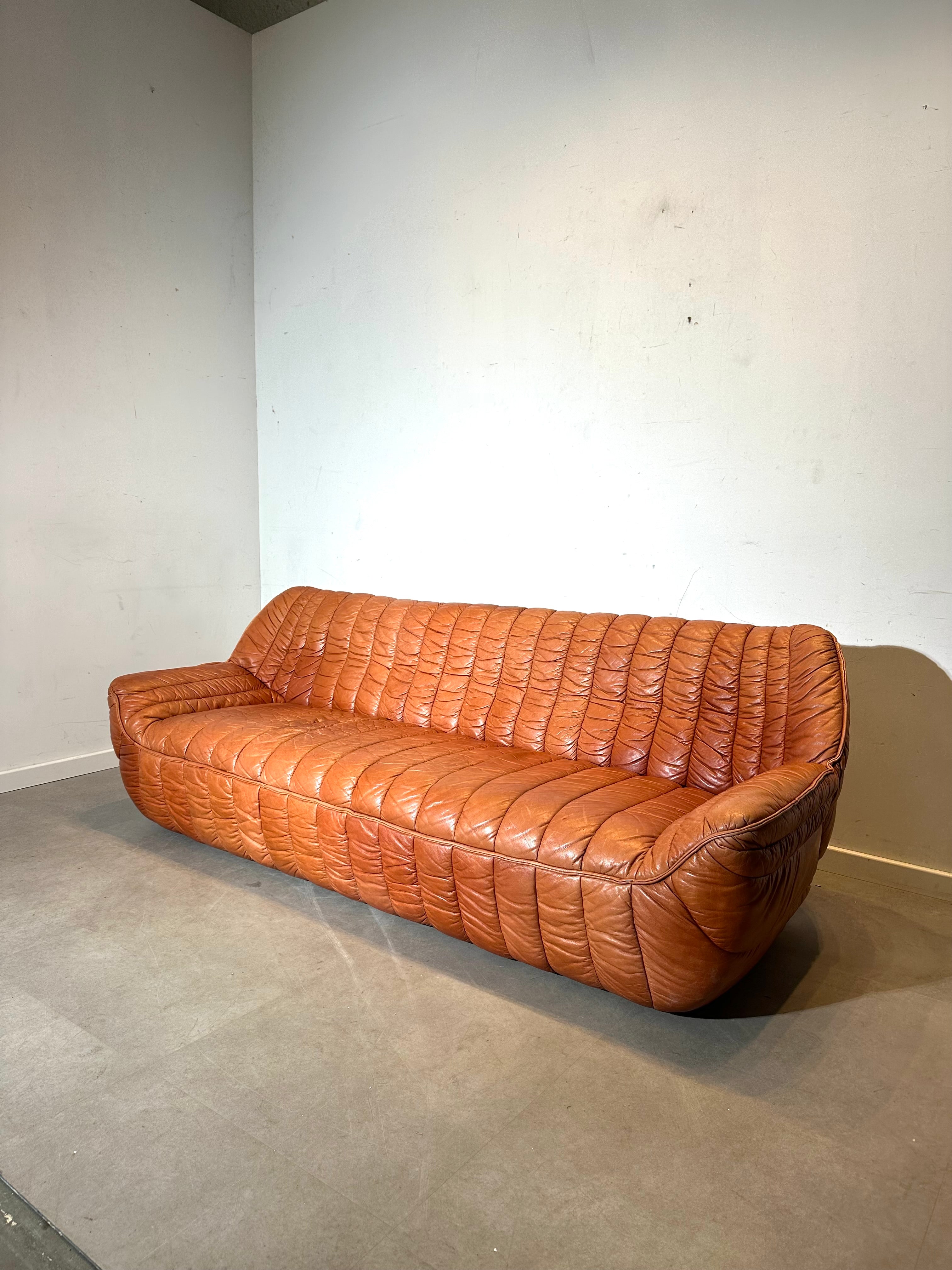 Vintage Laauser Leather Sofa