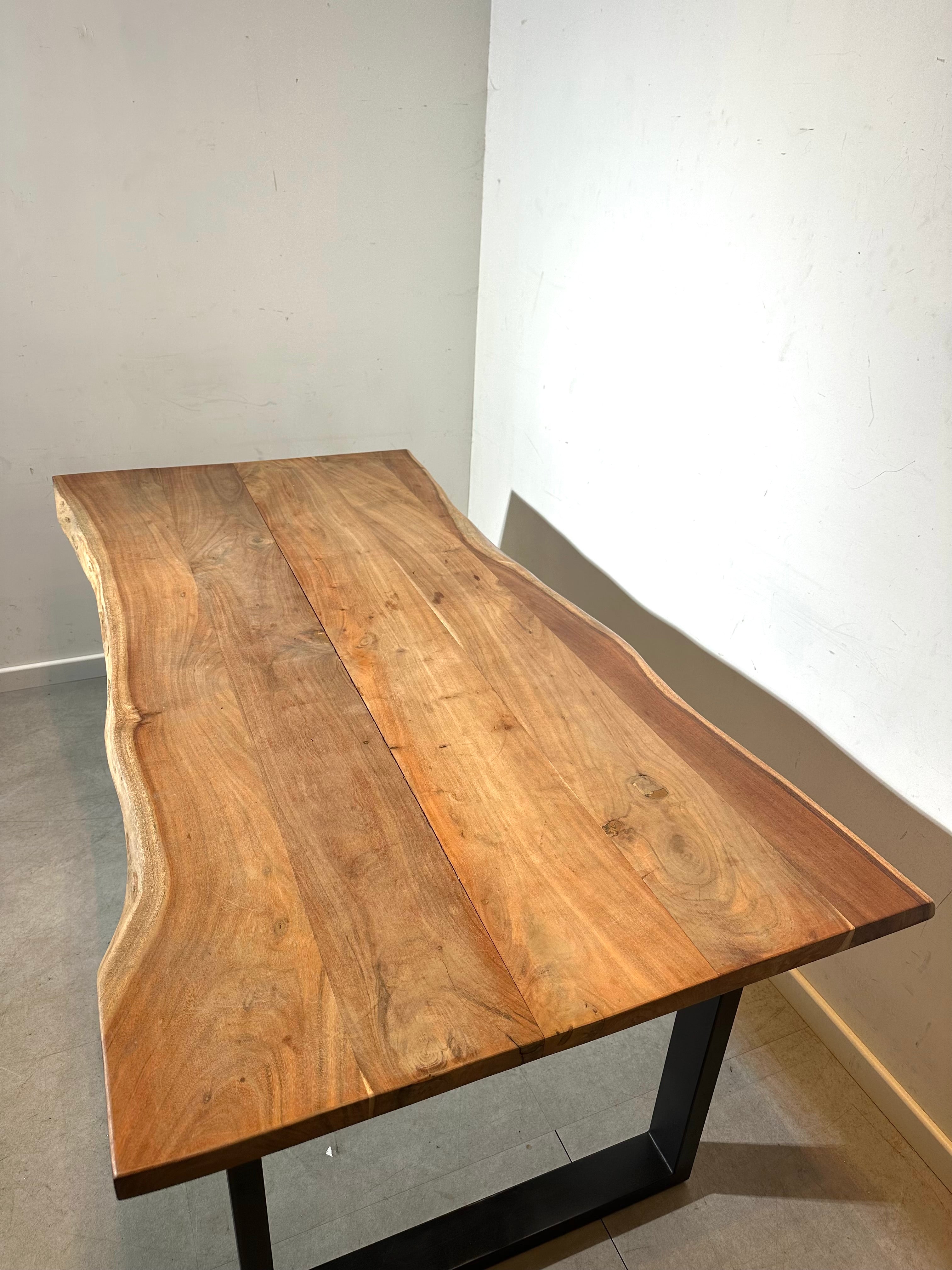 Solid Wood Tree Trunk Dining Table