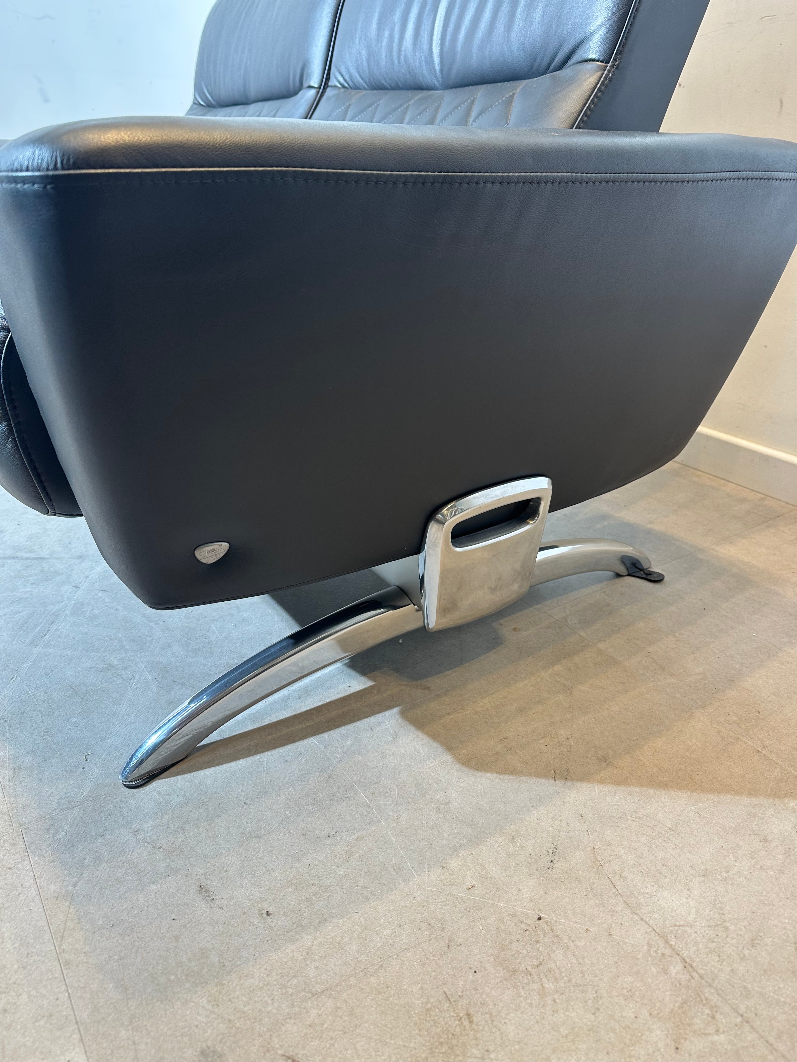 Stressless 2-seat sofa – black leather