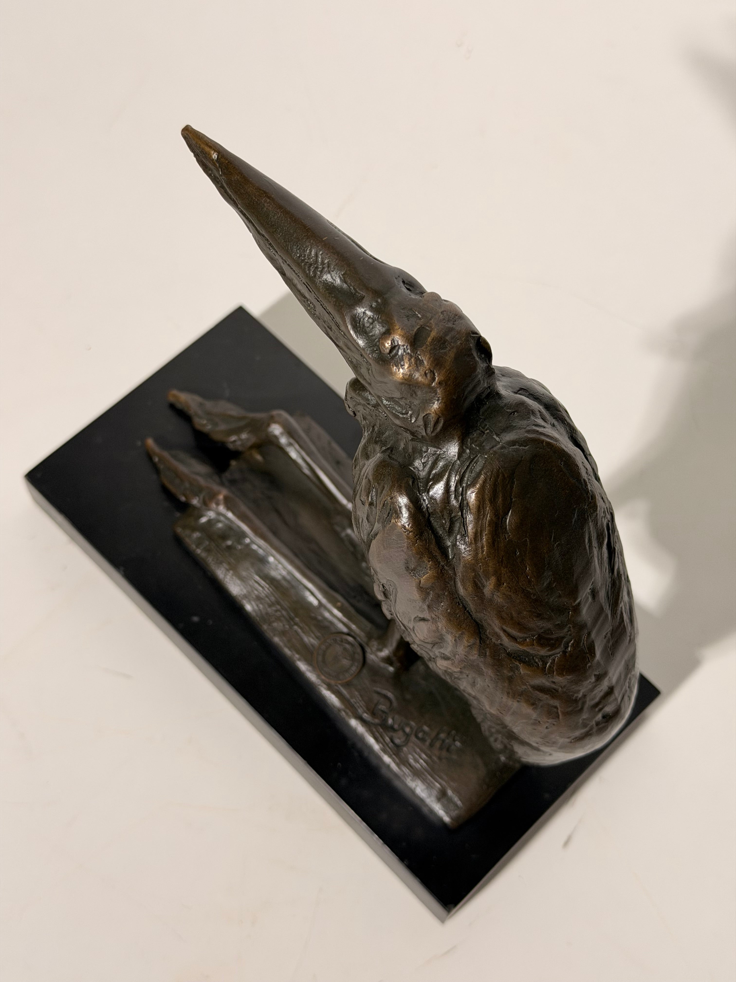 Bronze Statue Of Bird "Bugatti"