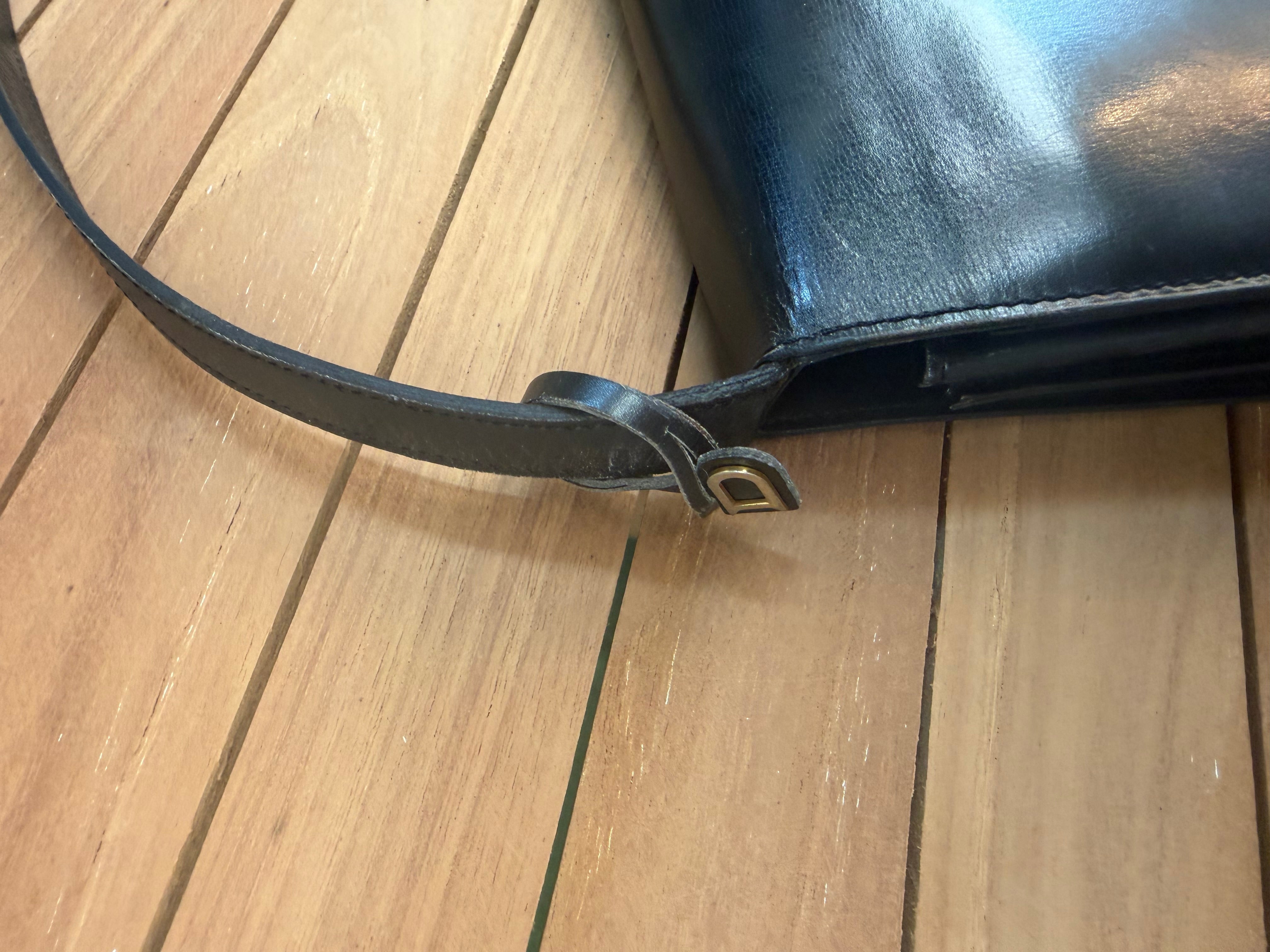 Delvaux “Xylophone” Bag – Black Leather – 24 x 22