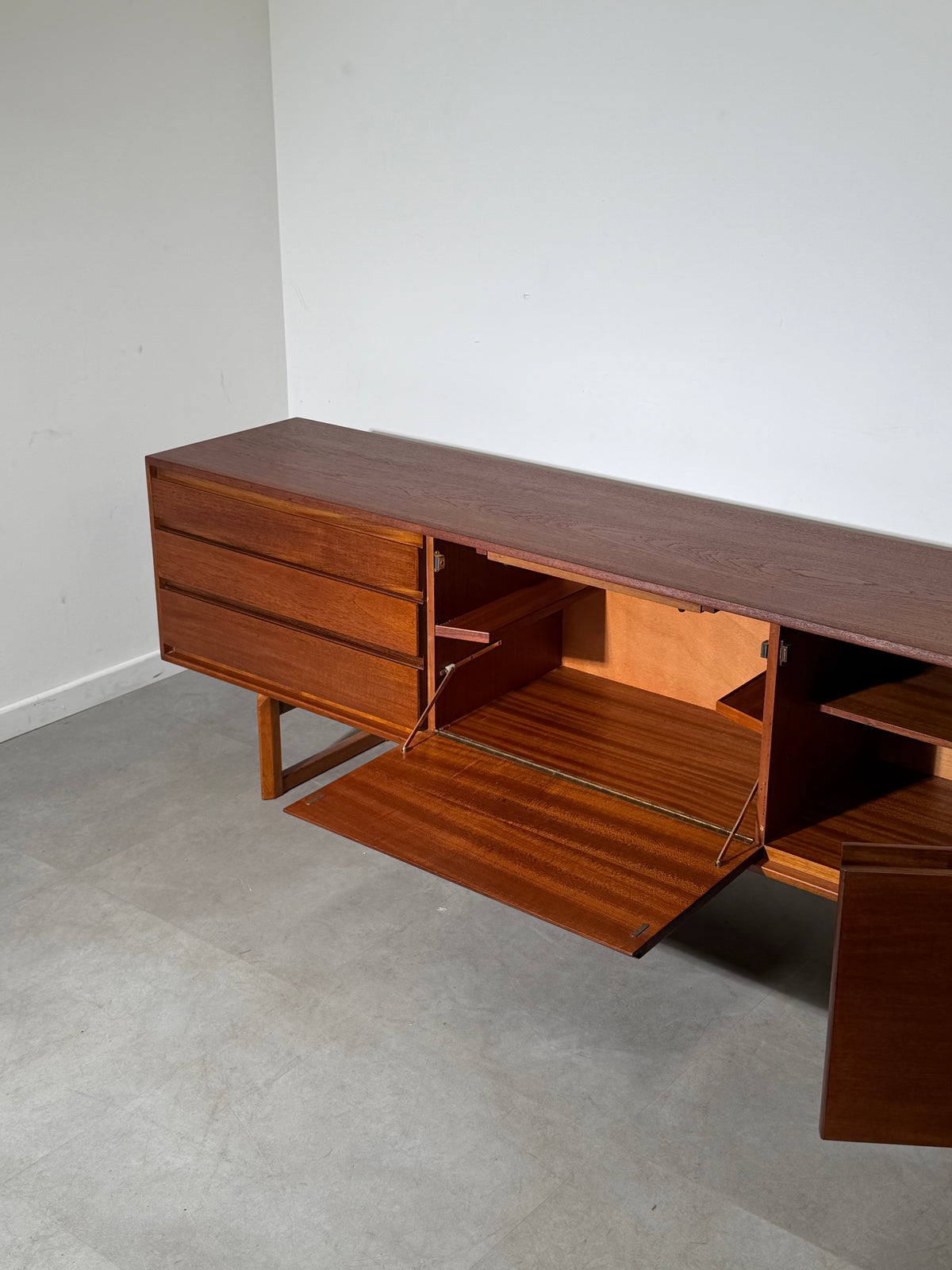White & Newton Teak Sideboard – British Mid-Century Modern