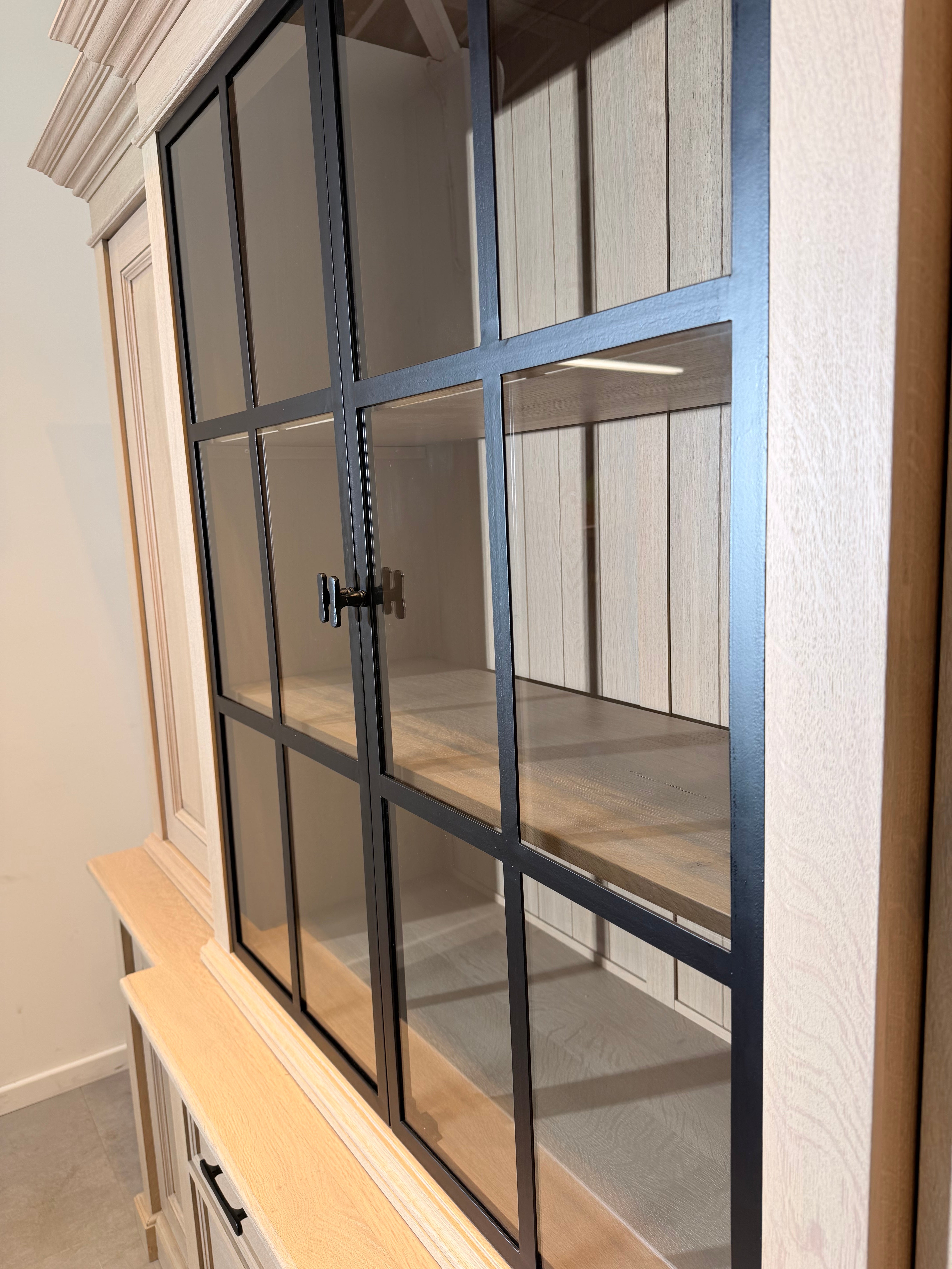 RR Interiors Oak Display Cabinet