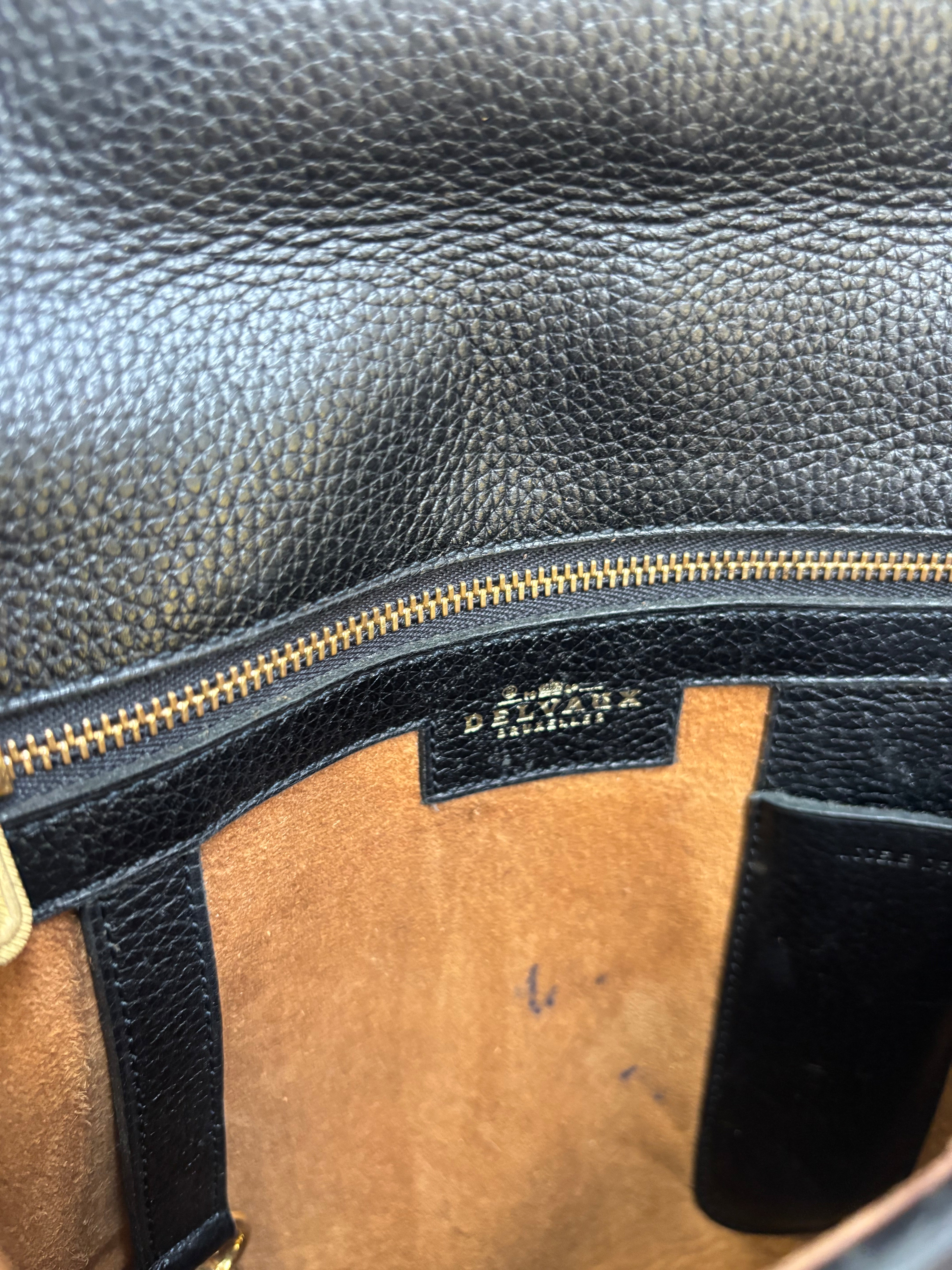 Delvaux « Rubis » Toile de cuire