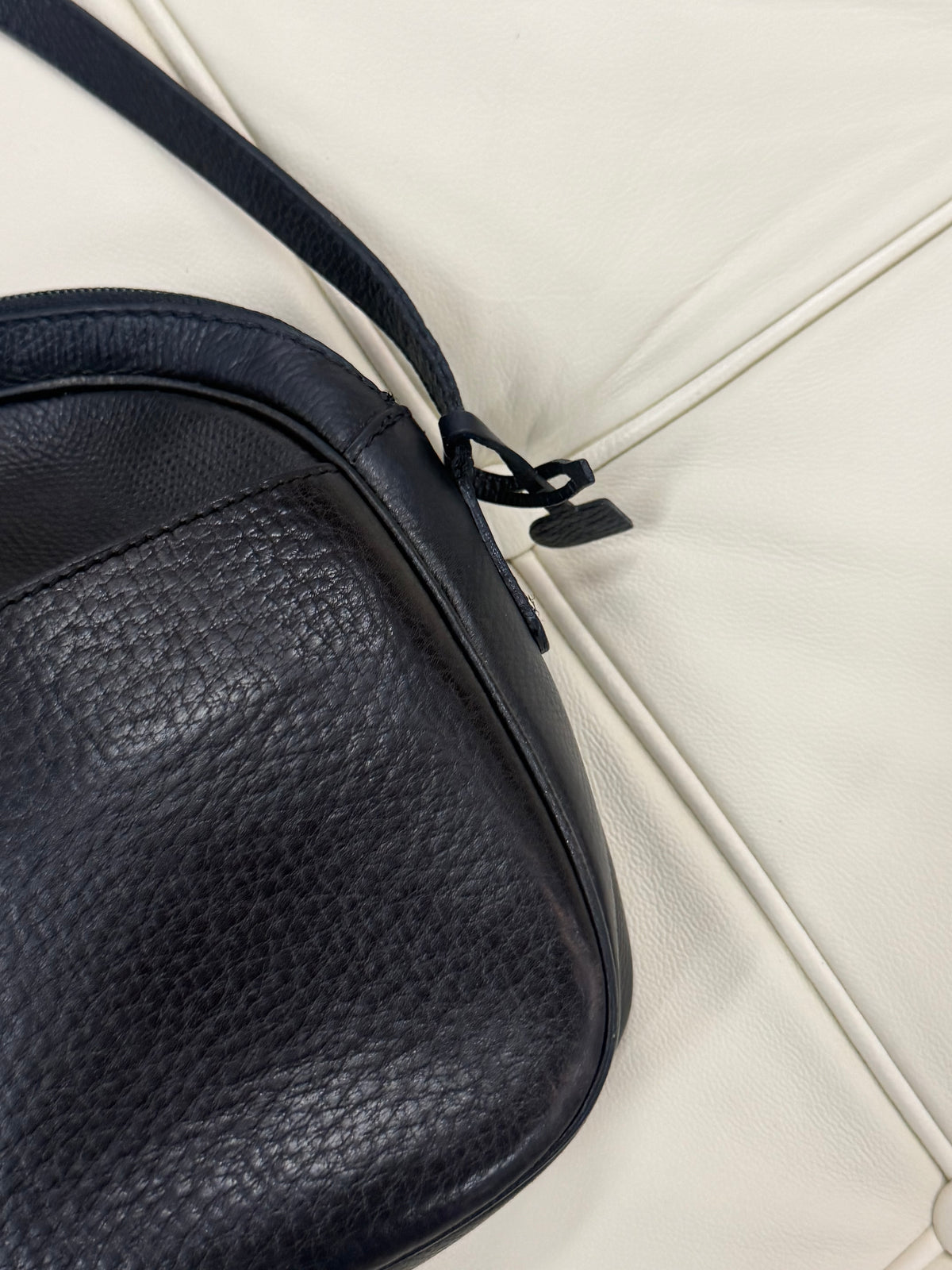 Vintage Delvaux Navy Blue Crossbody Bag