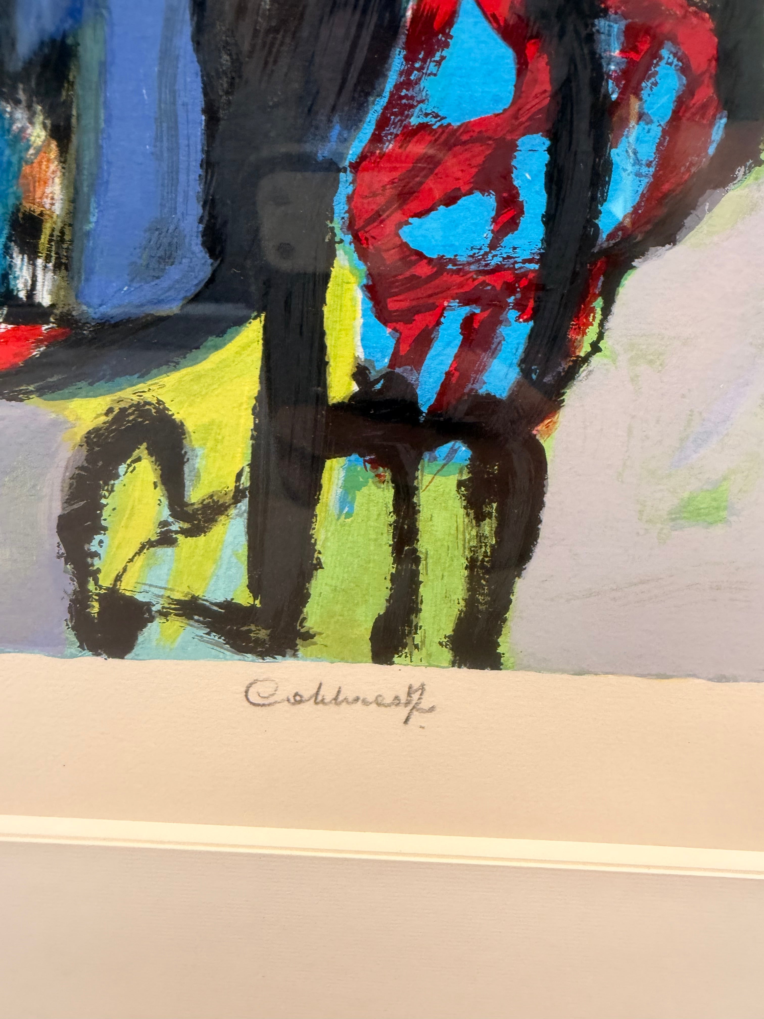 Jan Cobbaert Abstract Composition – Signed Limited Edition Lithograph