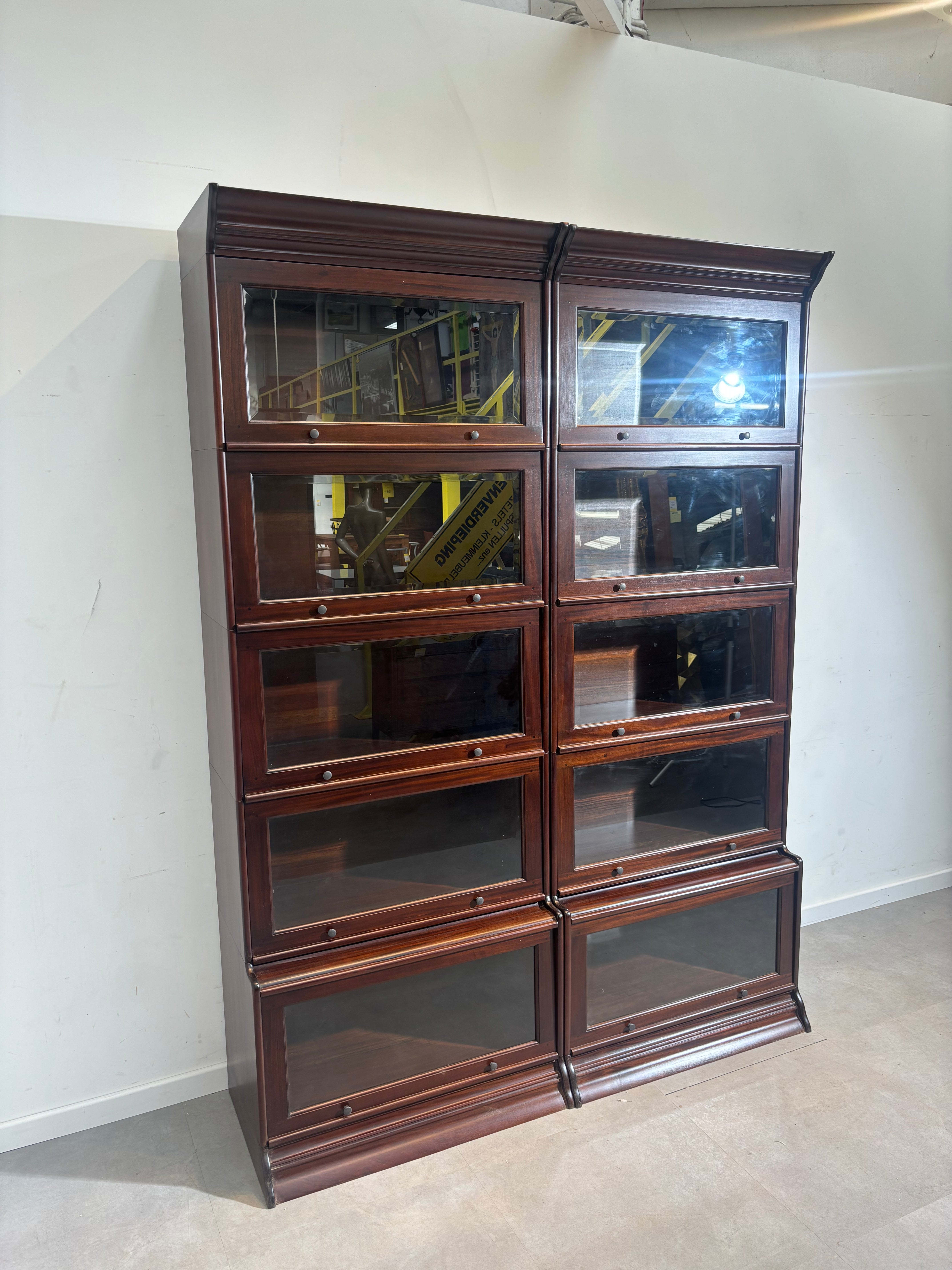 Modular Globe Wernicke Style Cabinet in Mahogany