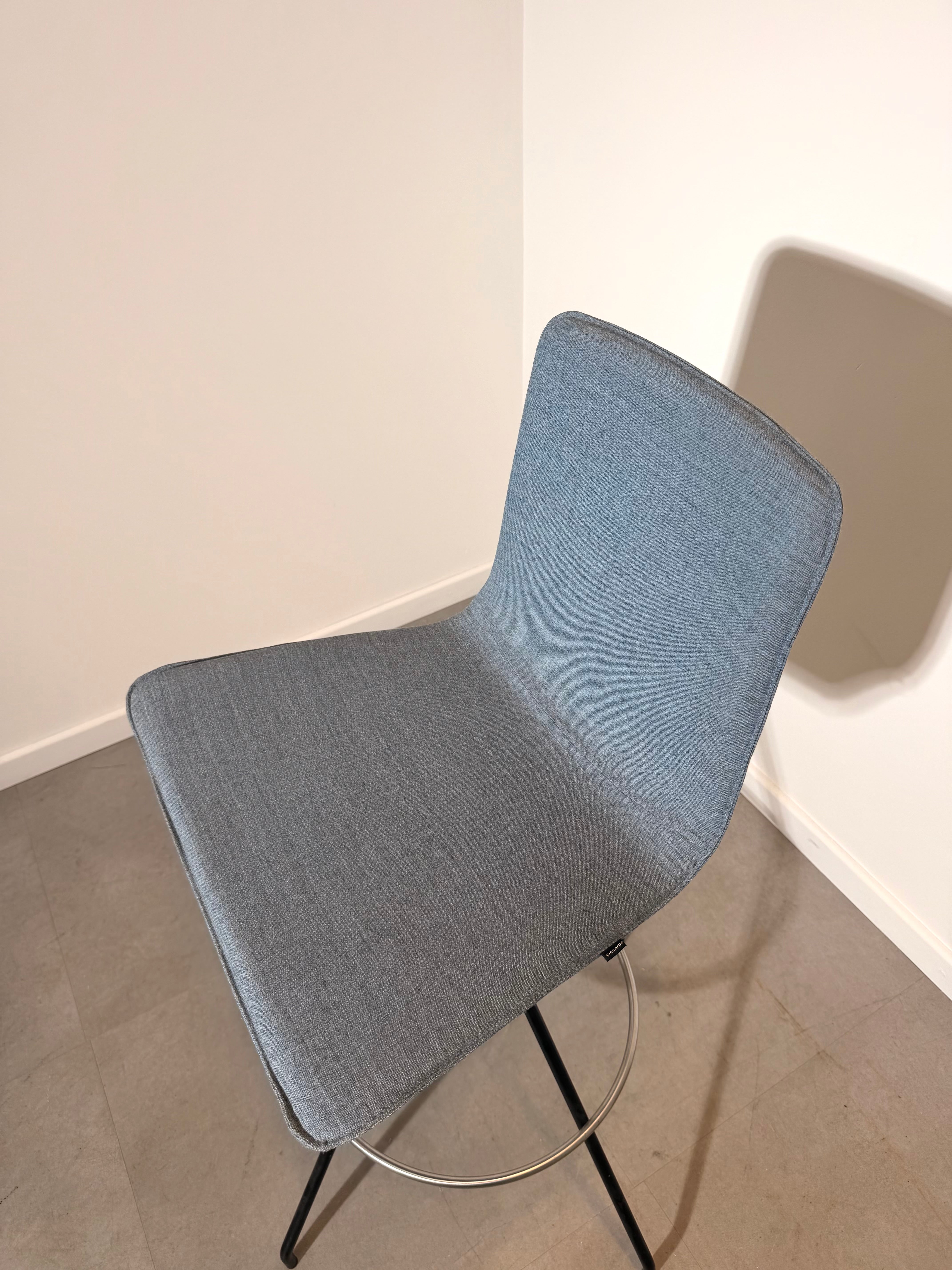 Viccarbe Modern Bar Stool – Blue Grey