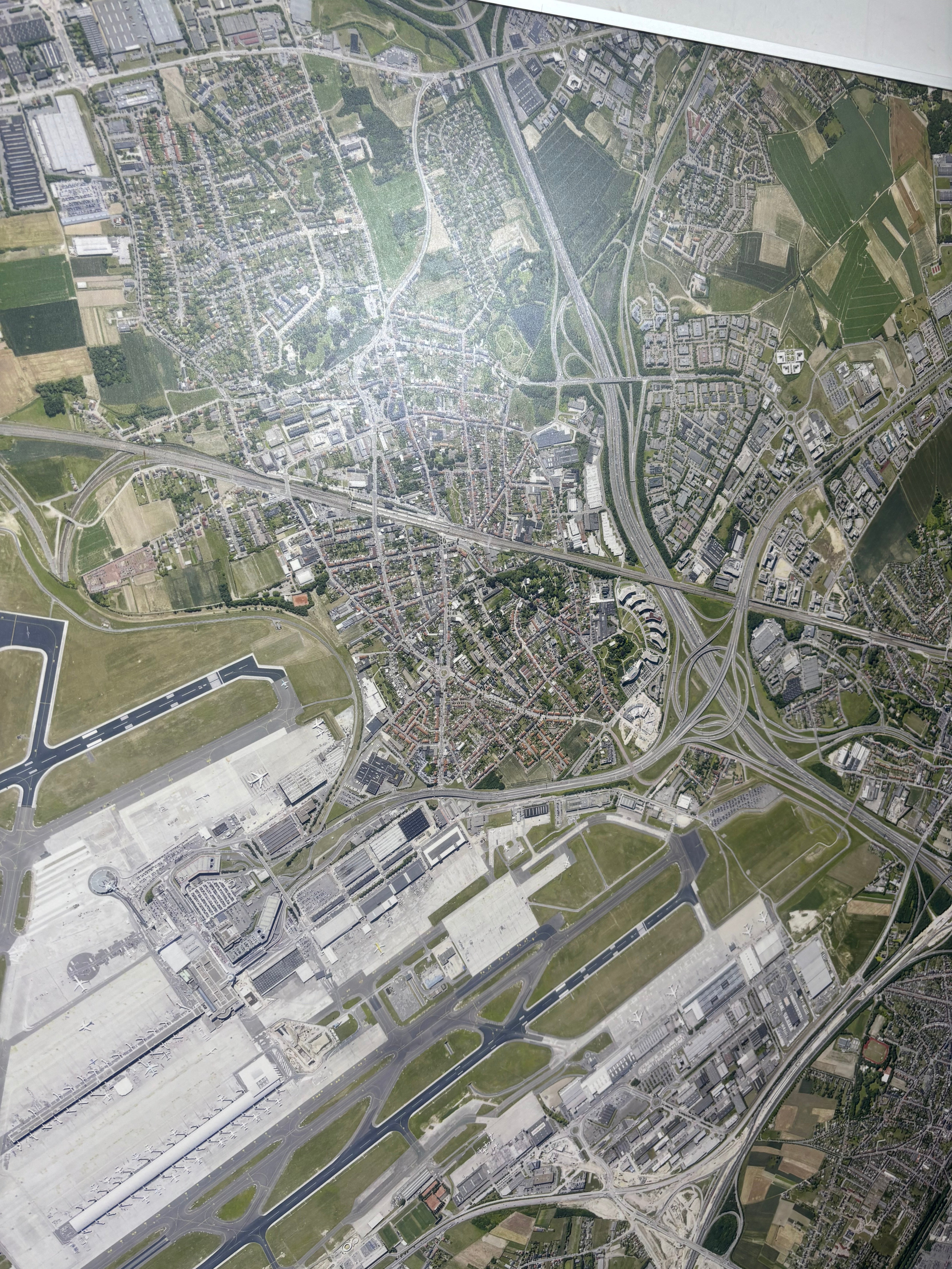 Aerial picture airport zaventem