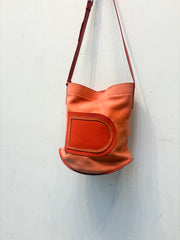 Delvaux le Pin salmon suede