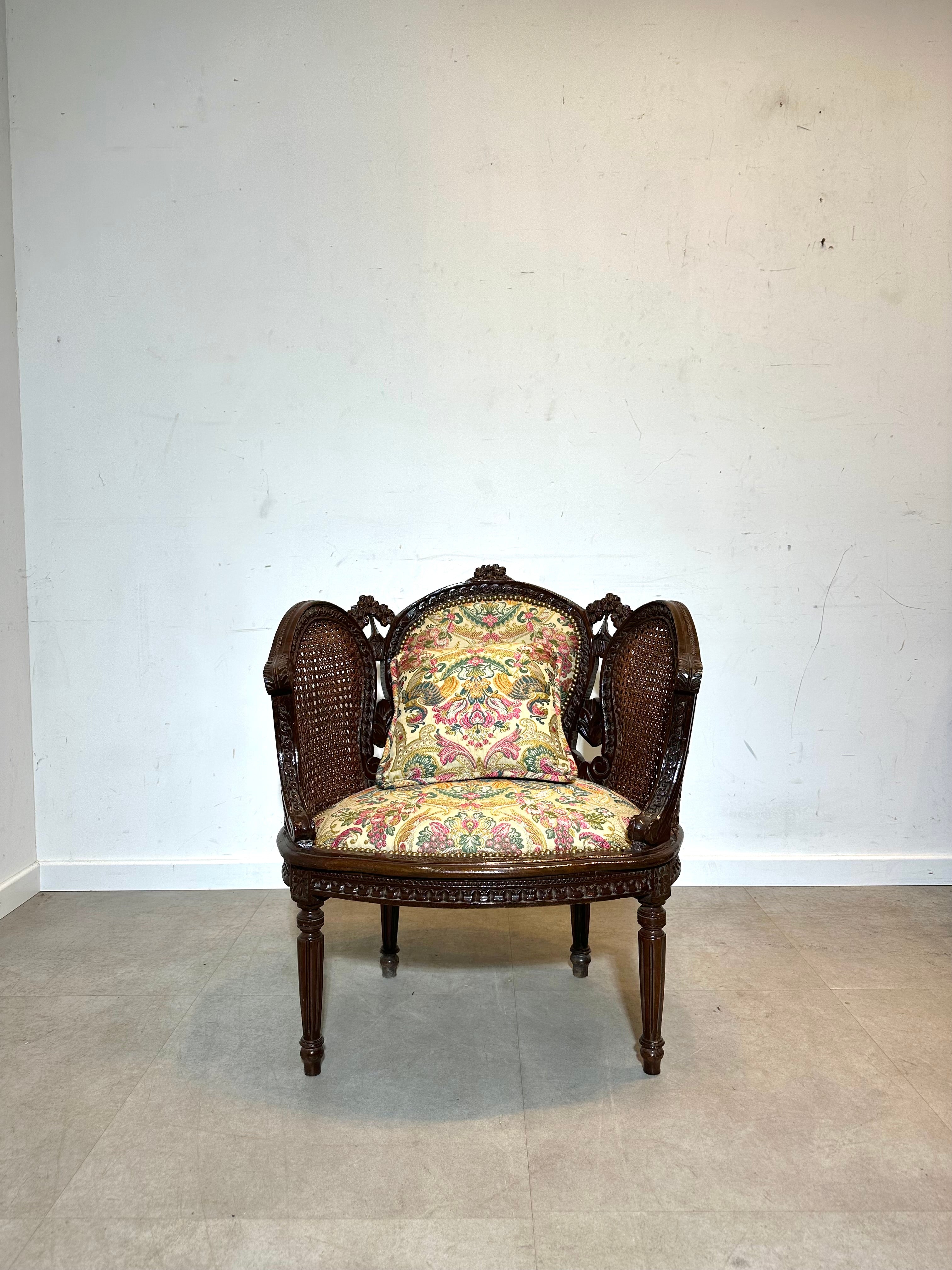 Antique French Bergère Chair