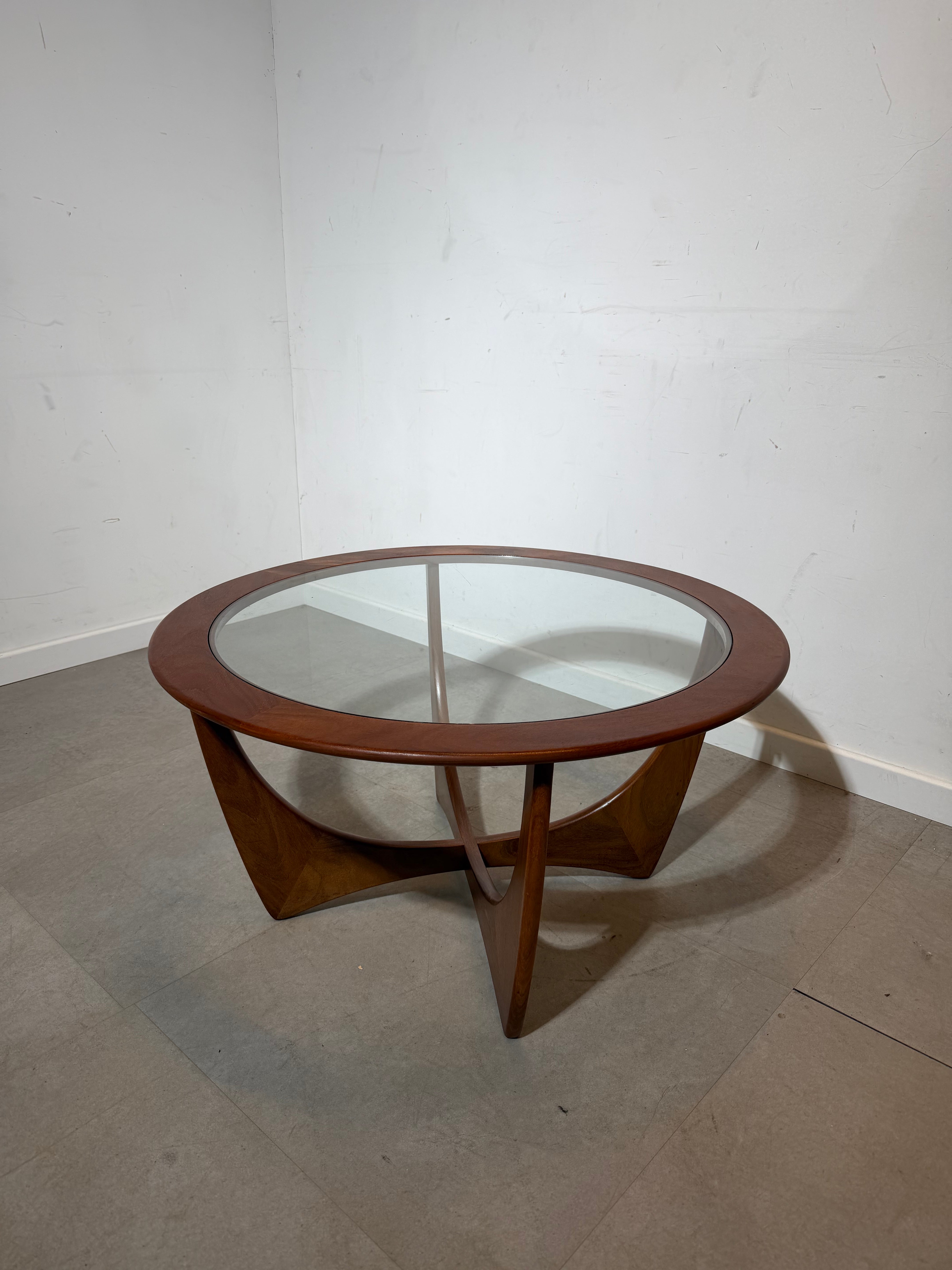 G-Plan “Astro” Coffee Table – Teak & Glass (1960s)