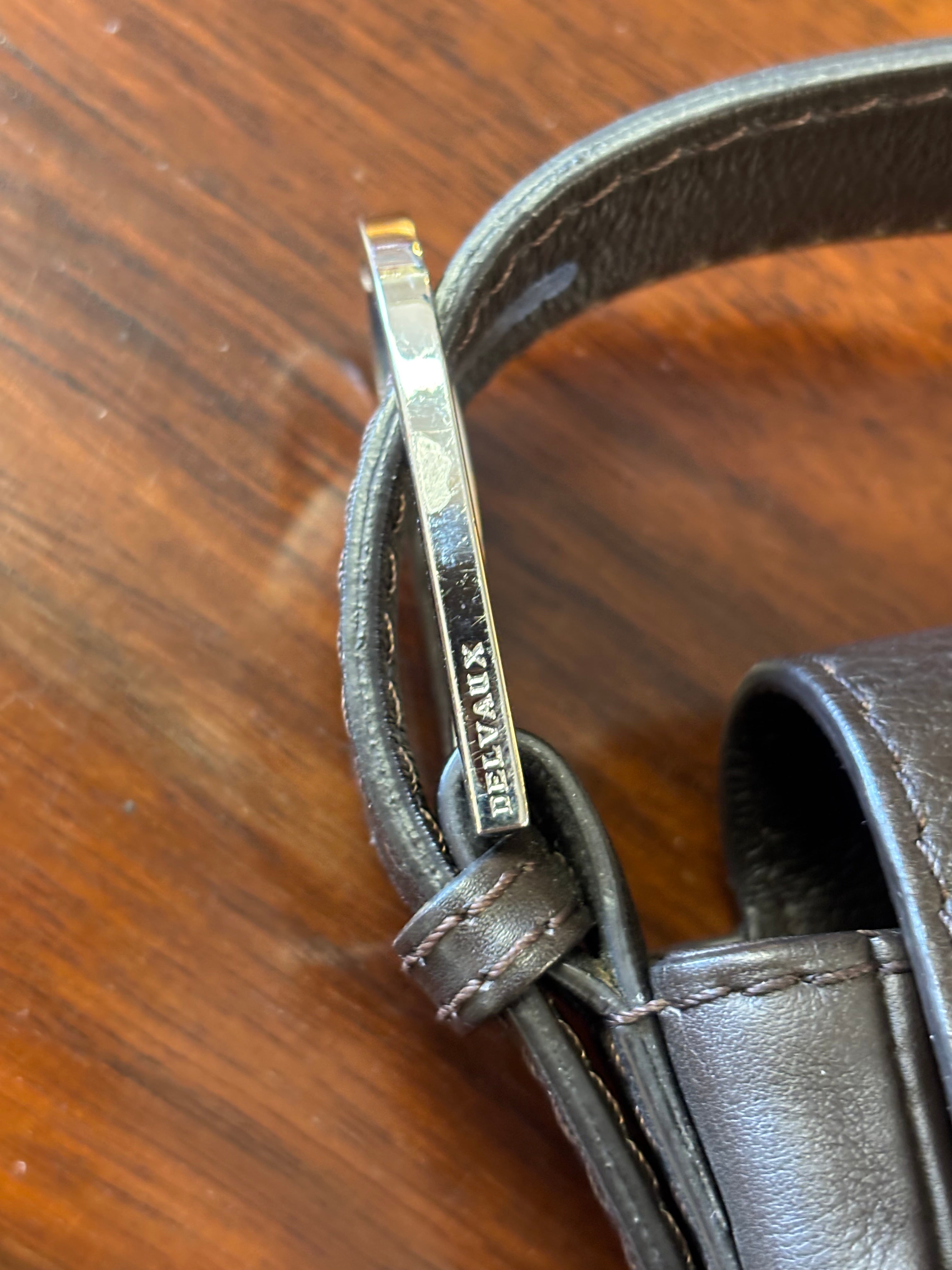 Delvaux Calf Souplé Brown Crossbody Bag