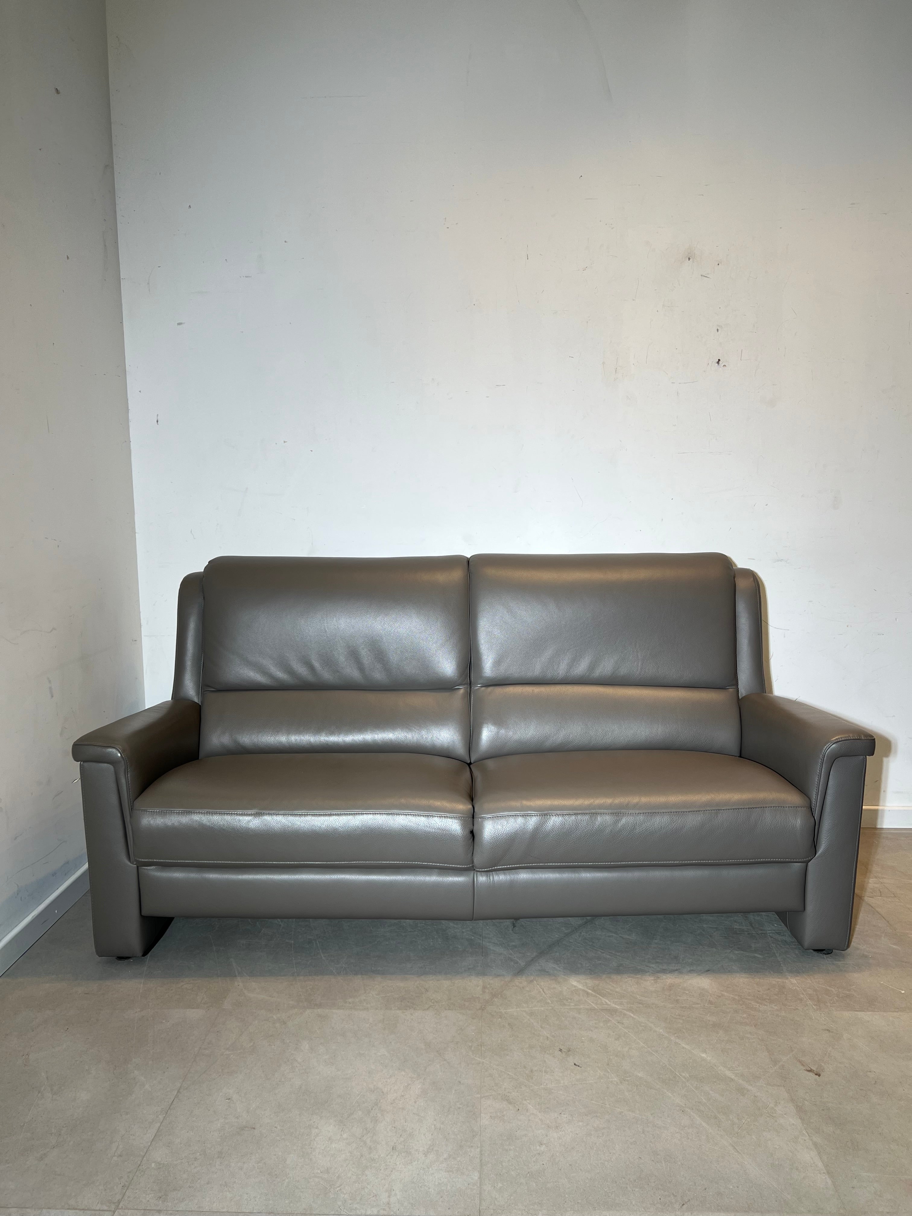 Modern Leather Sofa Set with Recliner