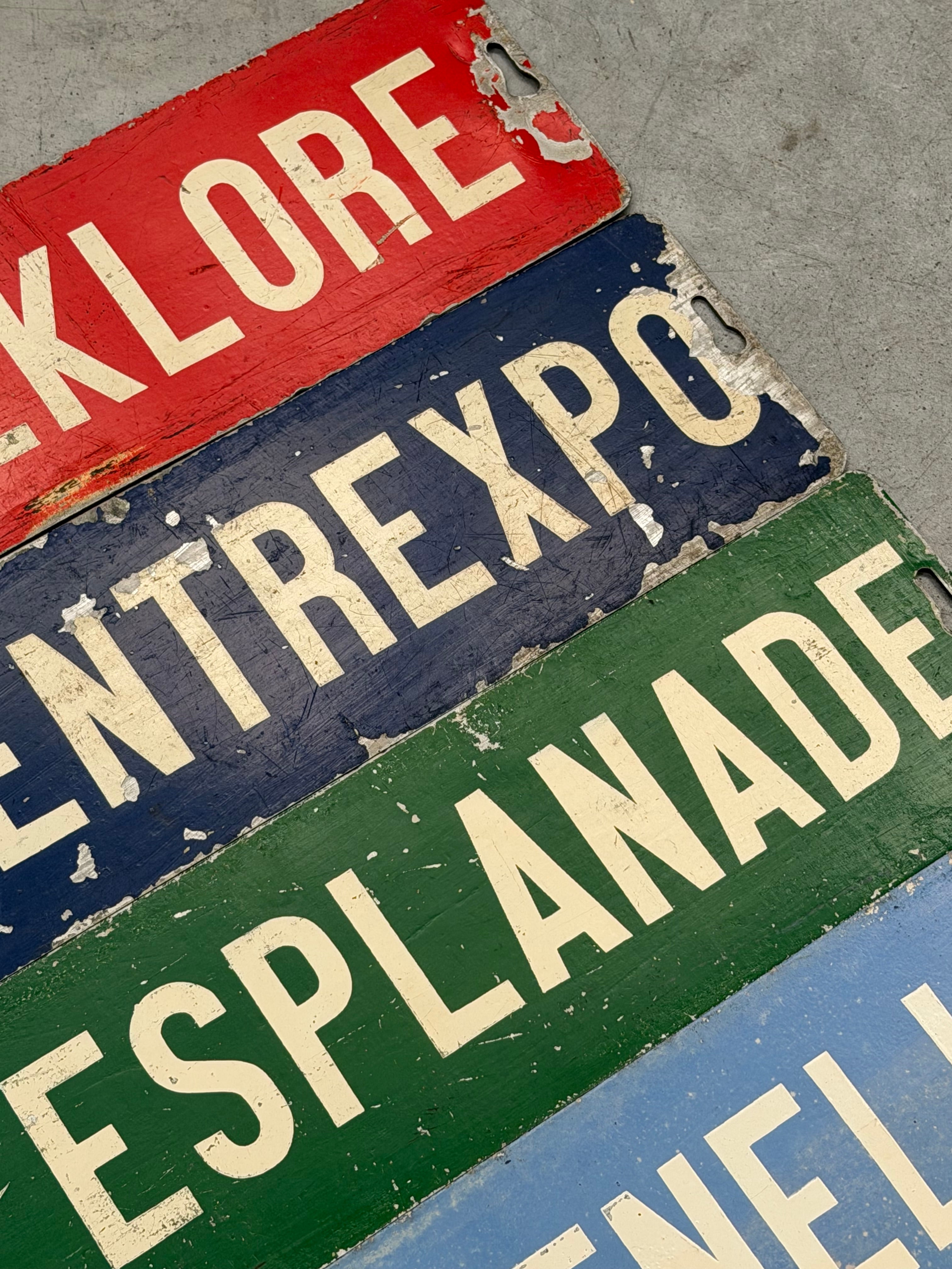 Original Expo 58 Directional Signs (Set of 4)