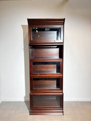 Modular Globe Wernicke Style Cabinet in Mahogany