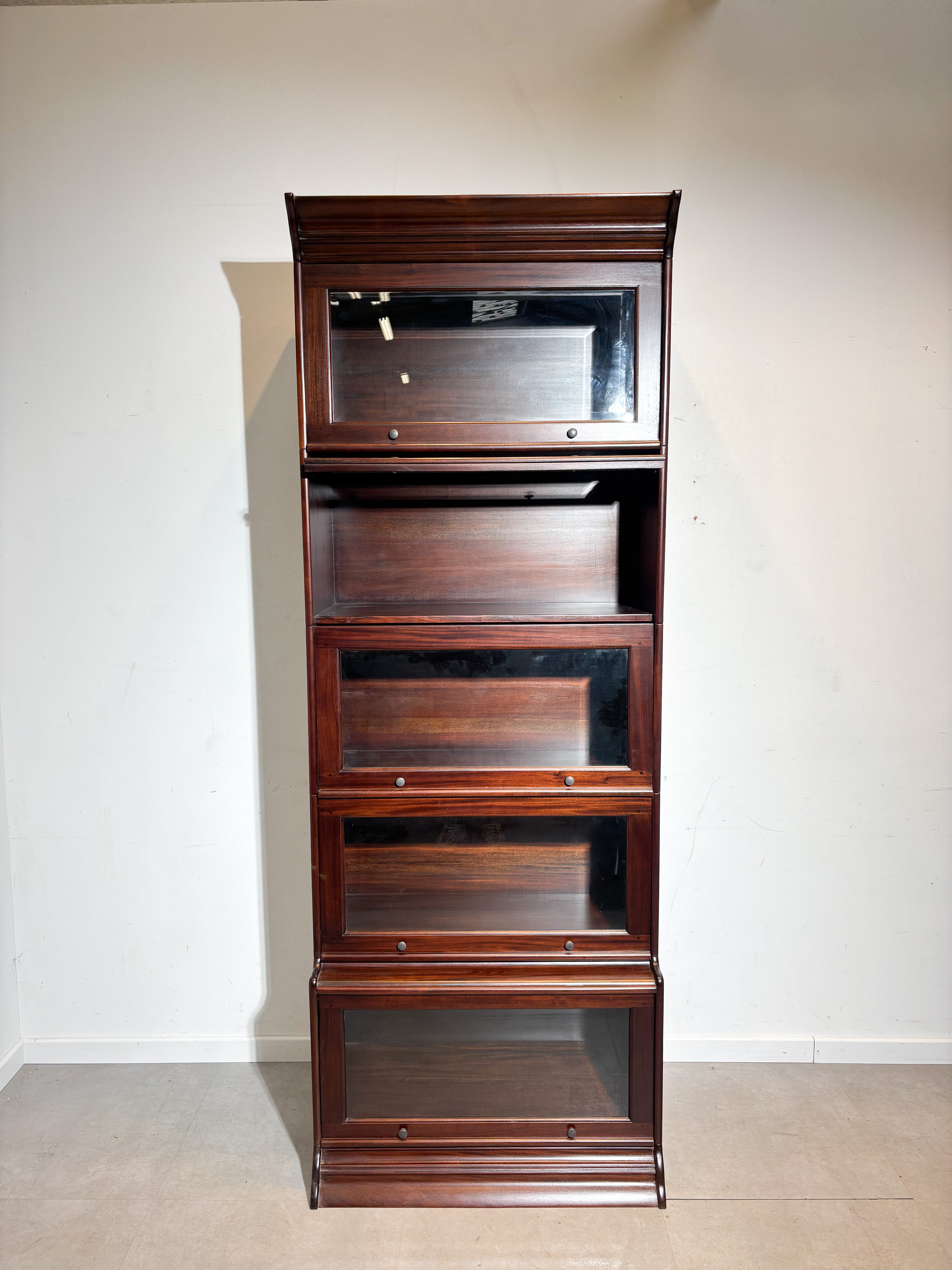 Modular Globe Wernicke Style Cabinet in Mahogany