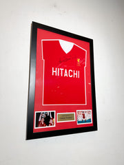 Liverpool FC Signed Jersey – Graeme Souness Autograph – 1982 Hitachi Shirt Framed
