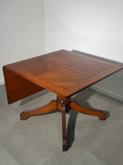 Antique Oak Dining Table with Extendable Leaf