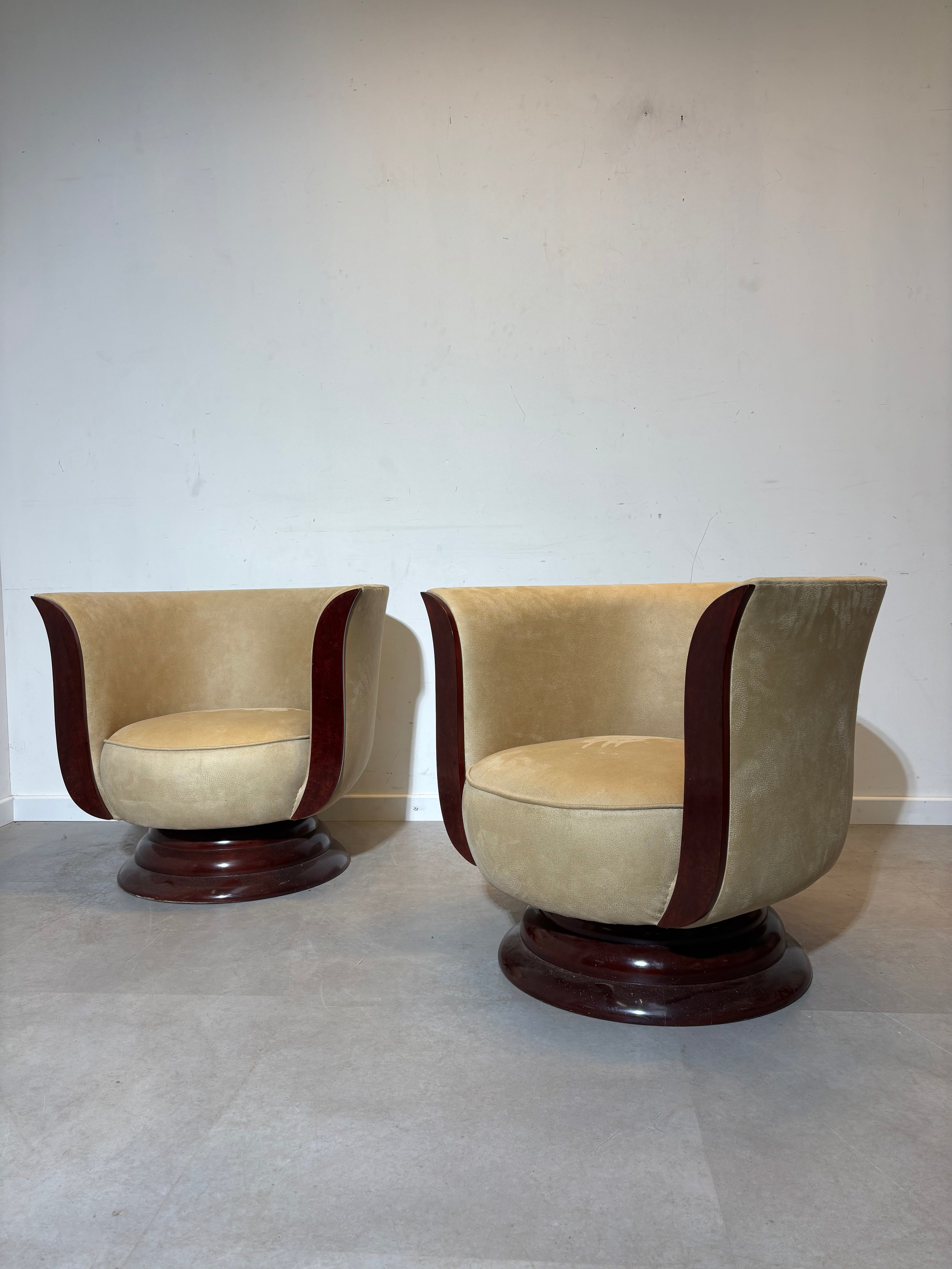 Art Deco Lounge Tulip Chair by Hotel Le Malandre
