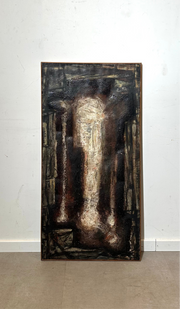 Abstract Textured Painting on Canvas "Door Gevaert"