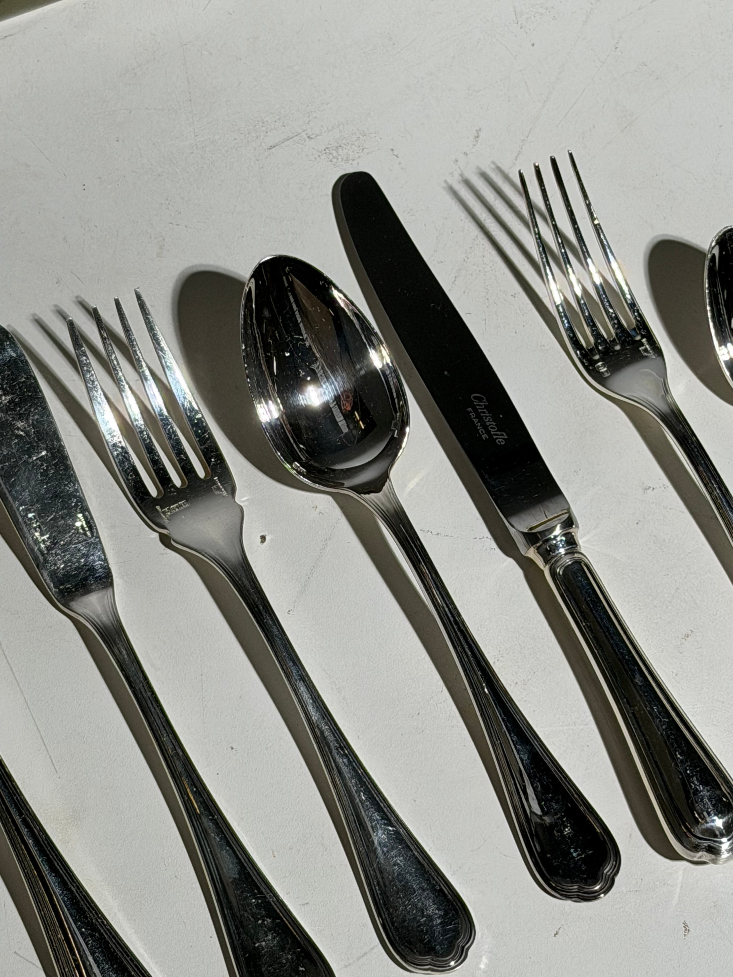 Christofle “Spatours” 144-Piece Flatware Set — New in Original Boxes