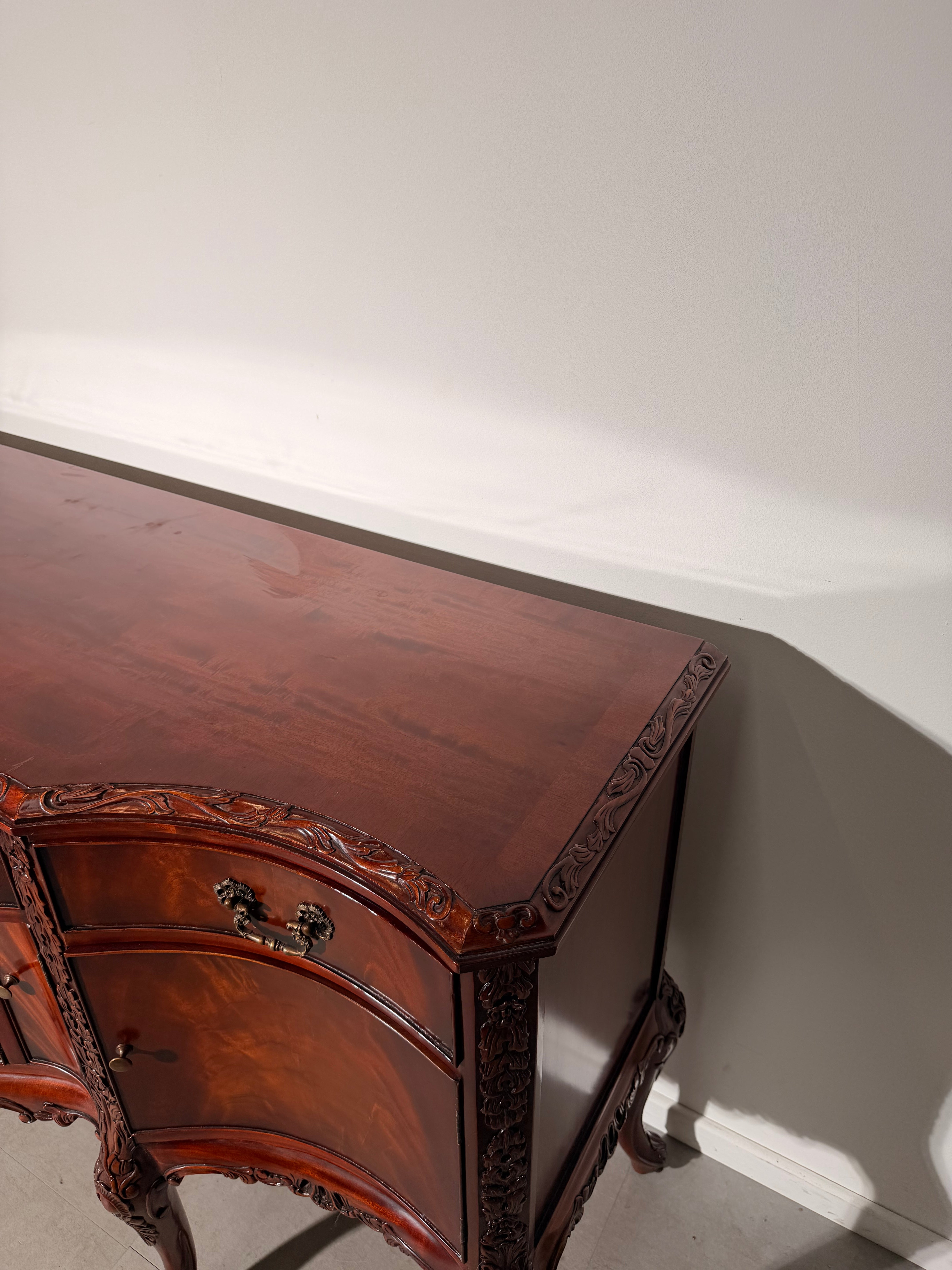 Antique Louis XV Style Mahogany Sideboard