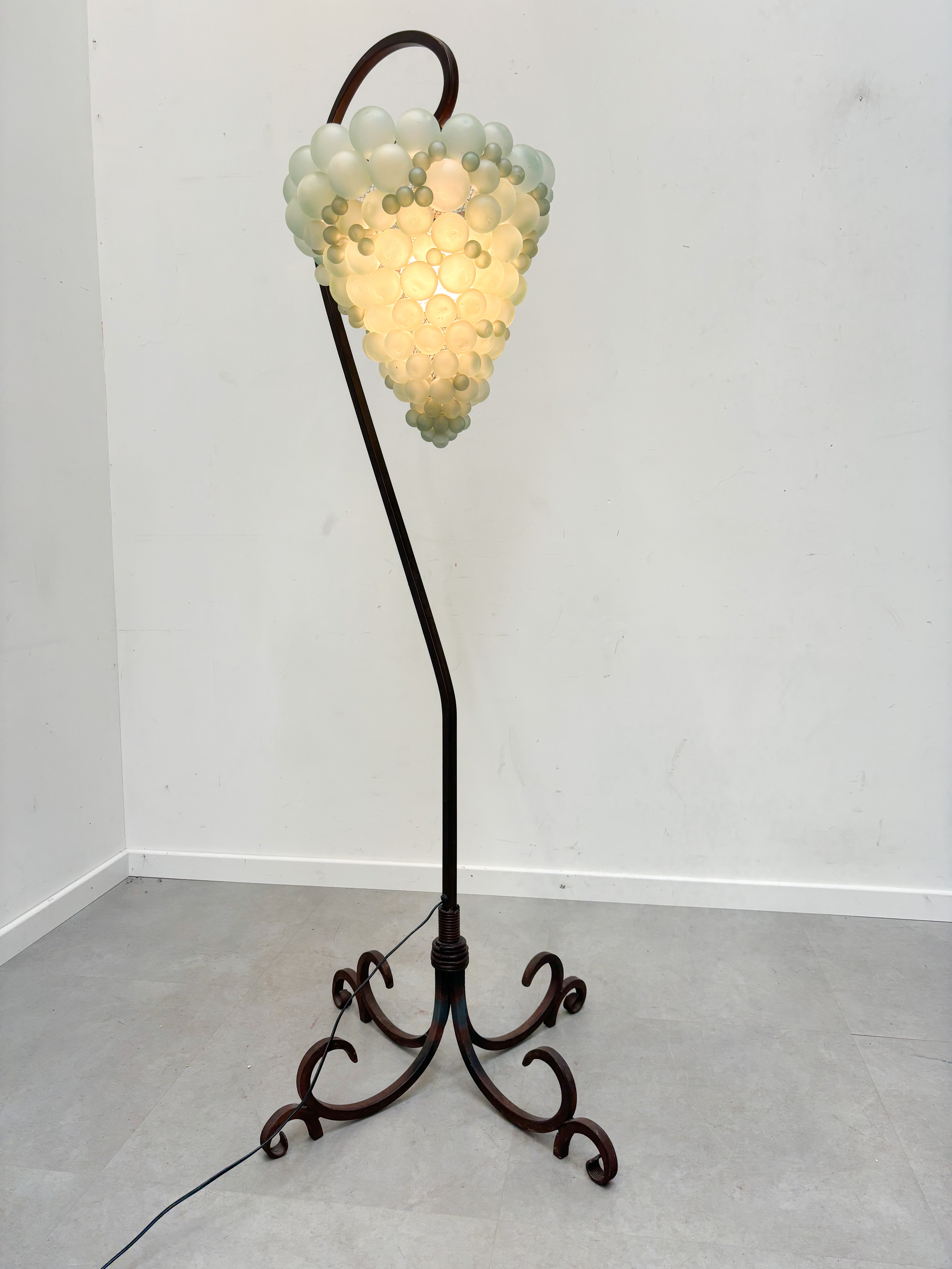 Fer Forgé Druivenglazen vloerlamp