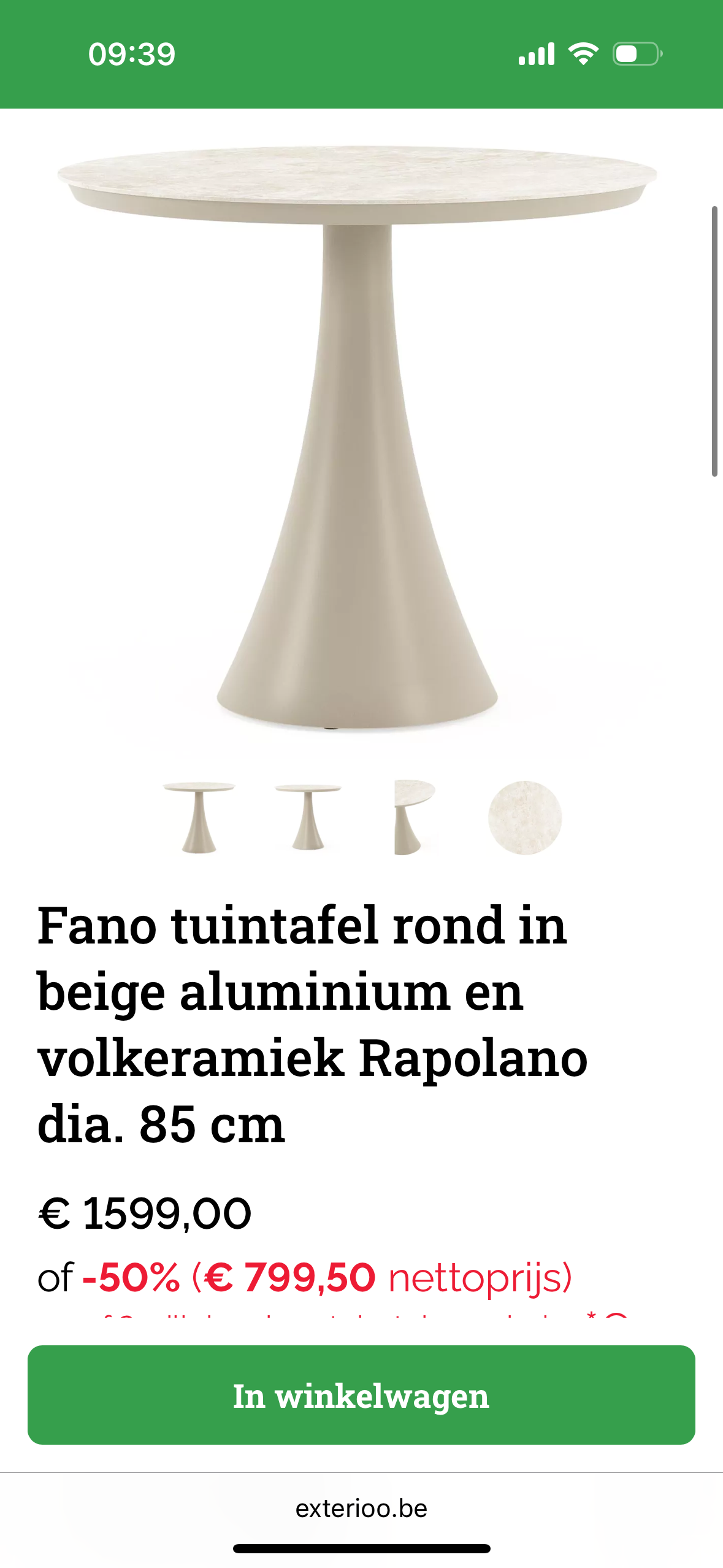 Bristol “Fano” Garden Table ø 85 cm