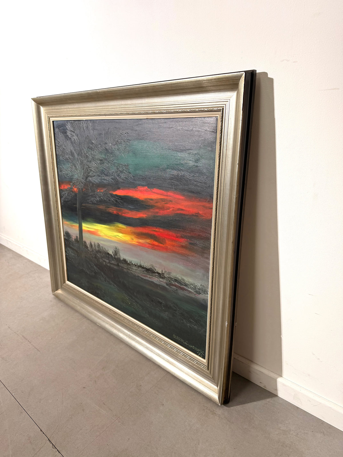 Alfons Meirvenne Original Landscape Painting – 1974