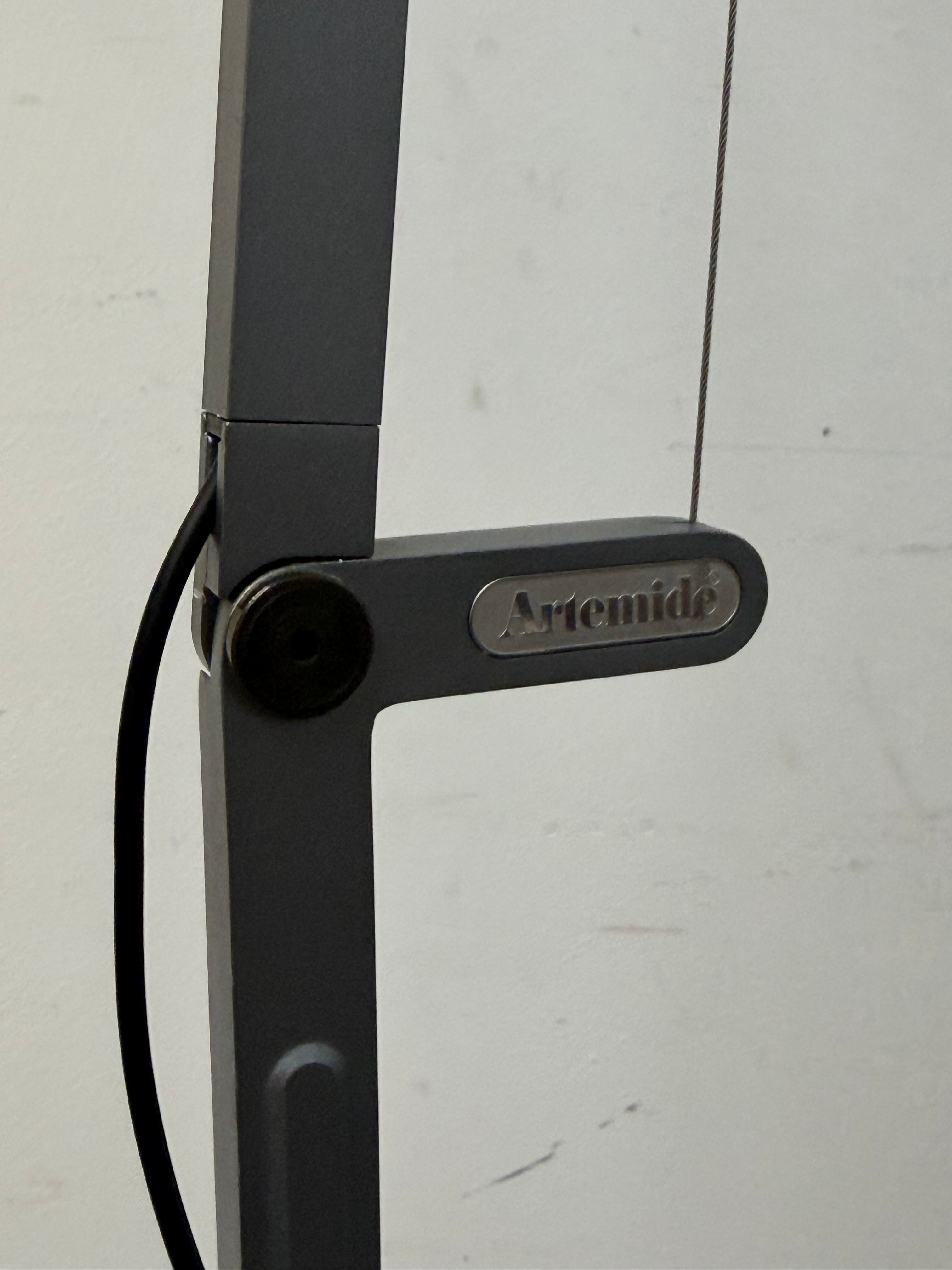 Artemide Demetra LED Floor Lamp – Design by Naoto Fukasawa – Anthracite Grey – H 140 cm