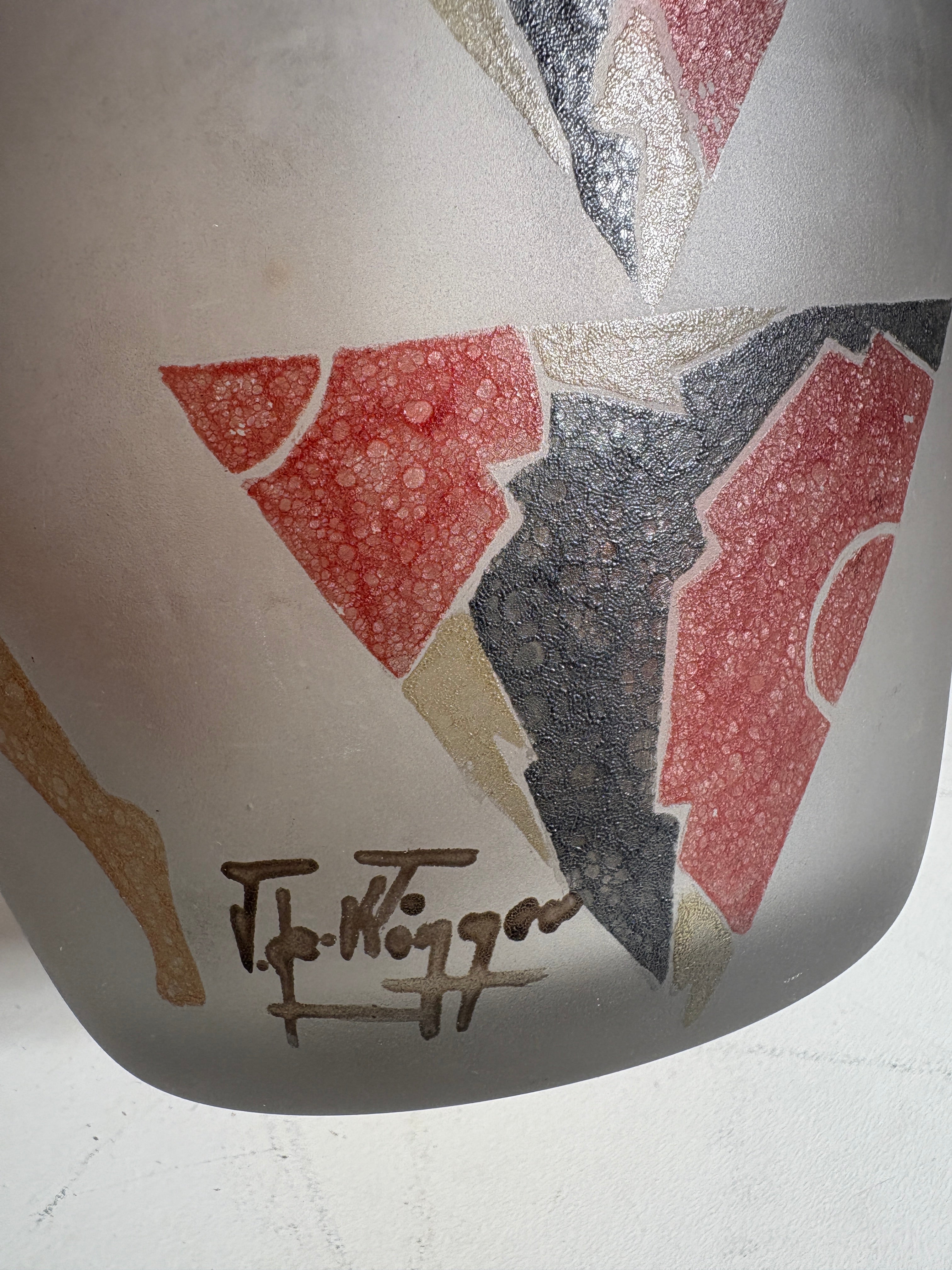 Art Deco vaas van Victor De Winner – Gesigneerd