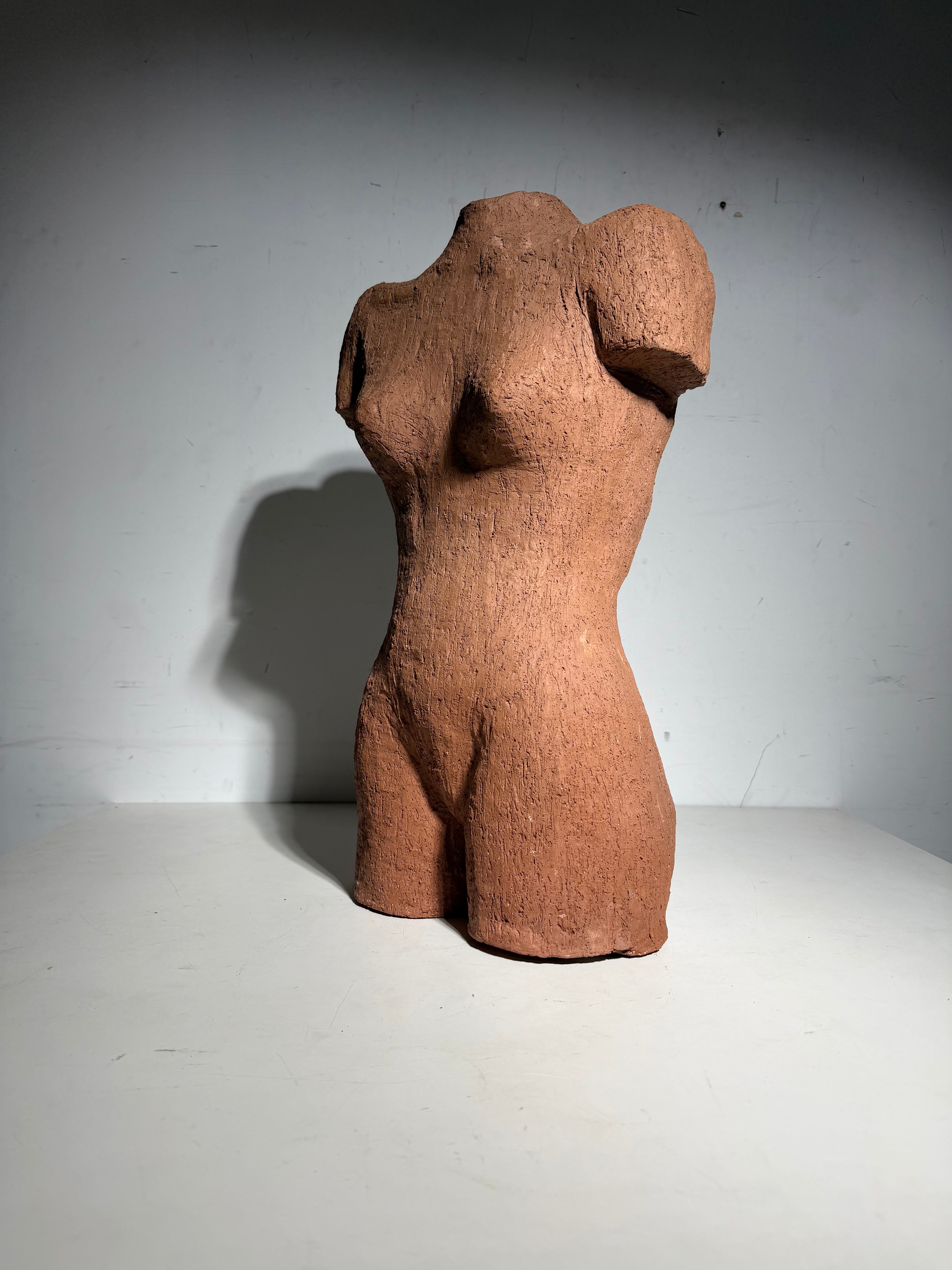 Terracotta Torso Sculpture
