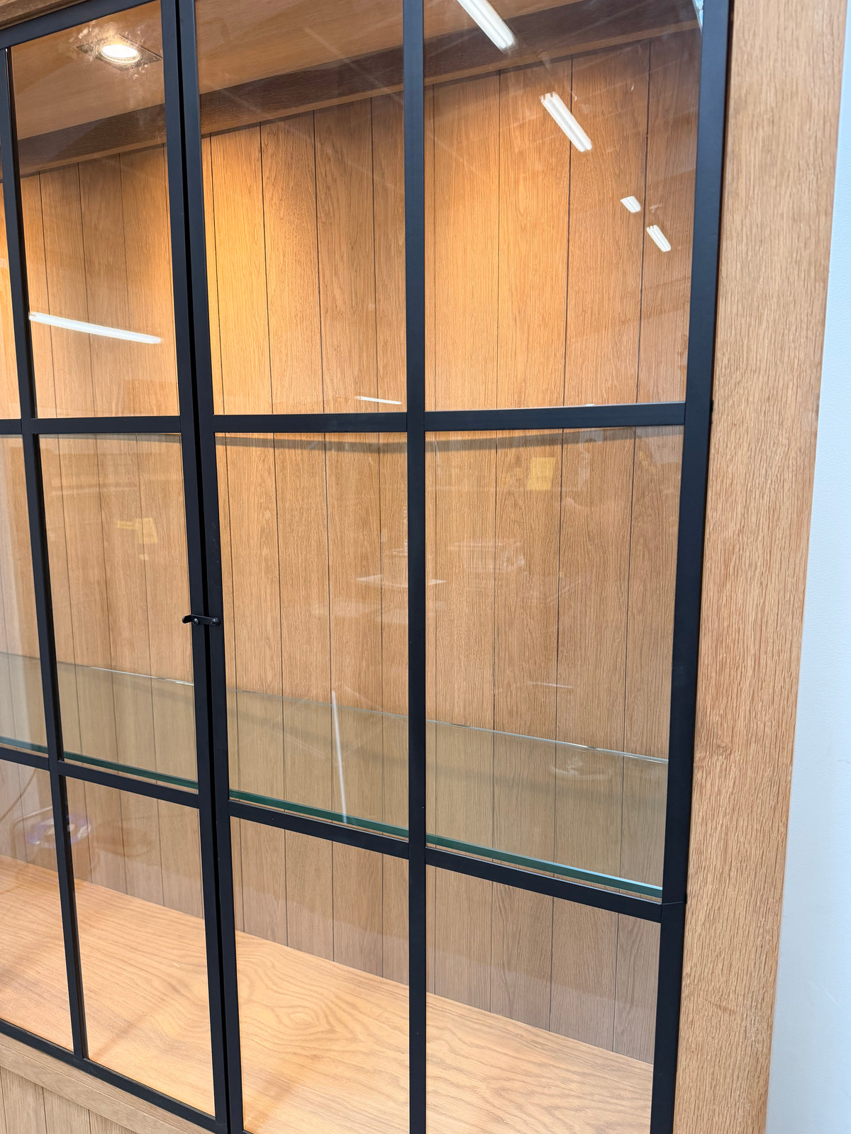Flamant Interiors “Iron Jason” Oak Display Cabinet